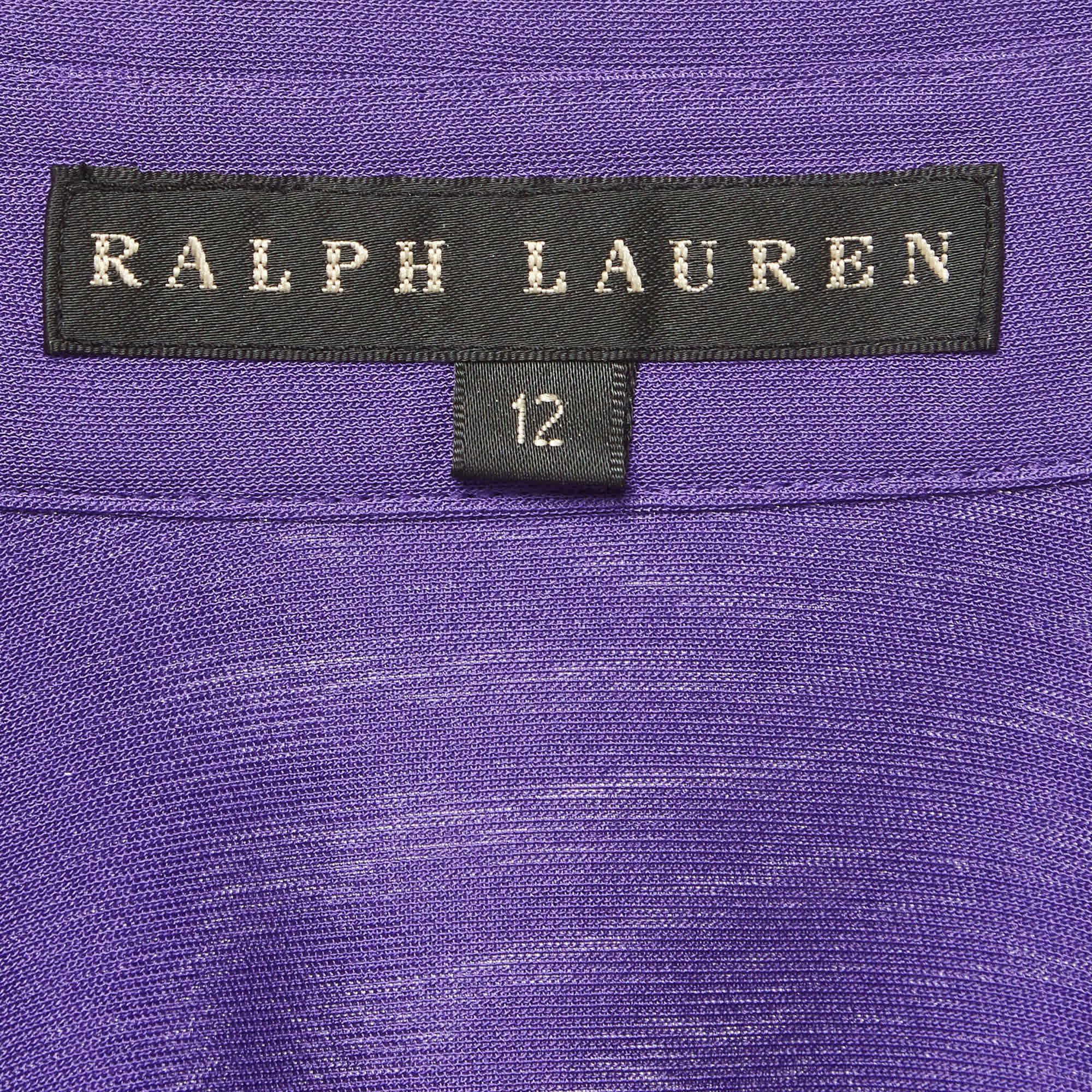 Ralph Lauren Purple Jersey Long Sleeve Shirt