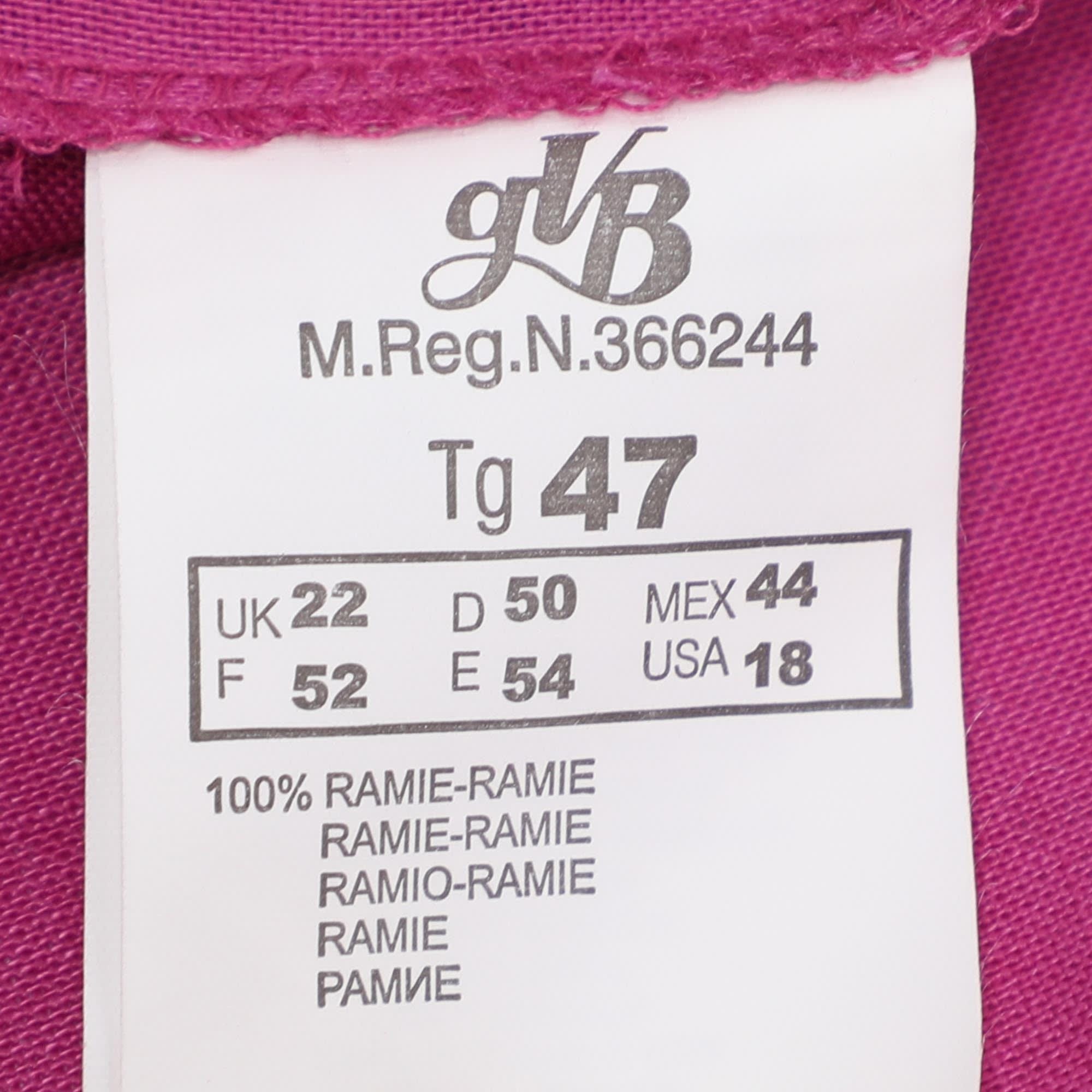 Elena Miro Pink Knit Fabric 3/4 Sleeve Shirt