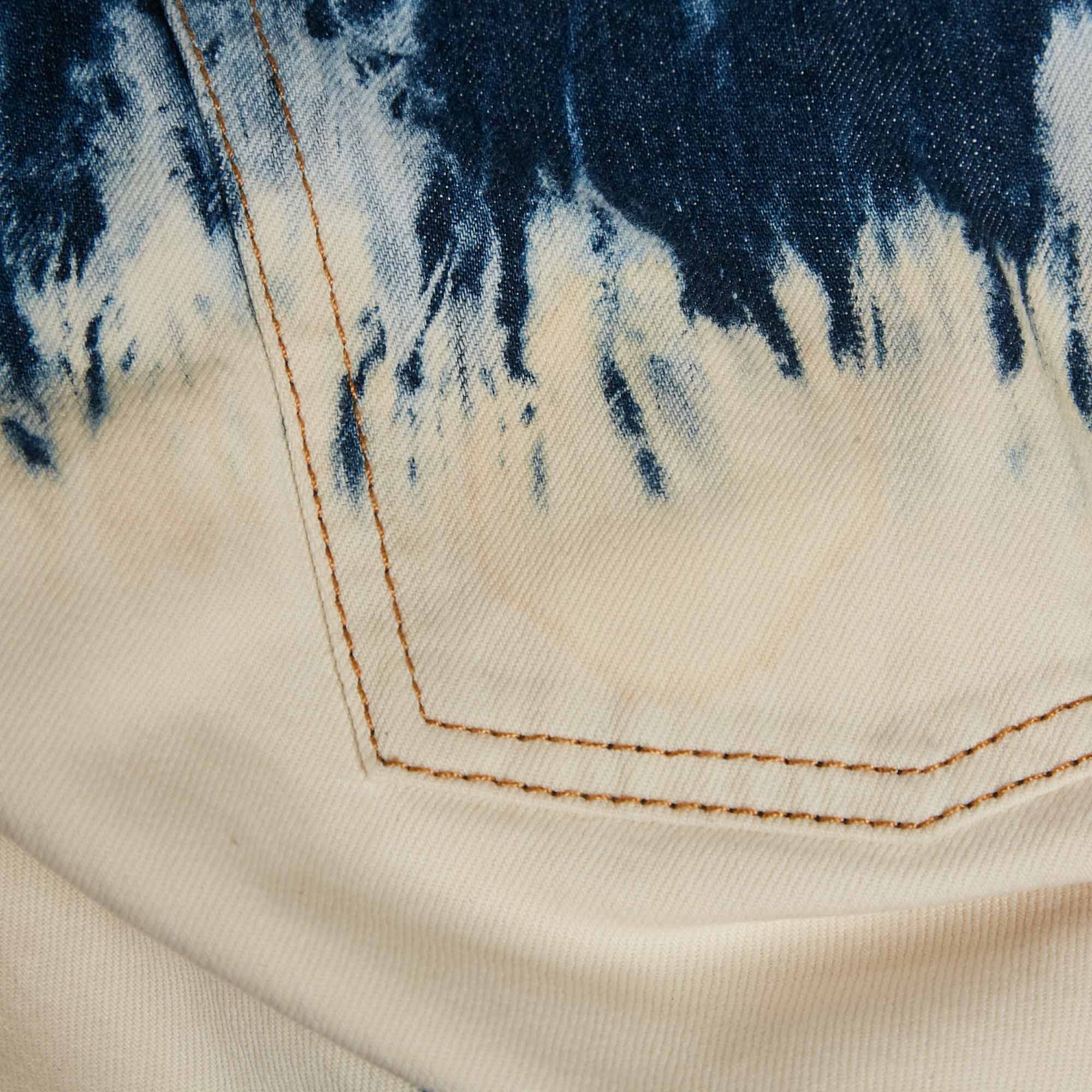 Etoile Blue Tie - Dye Denim Skirt