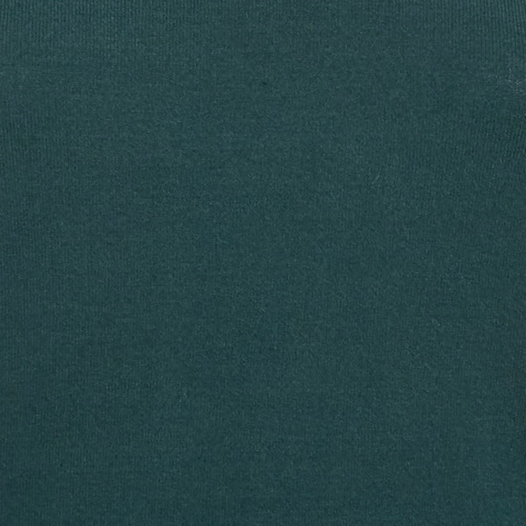 Blue Teal Blue Stretch Knit Crewneck Sweatshirt