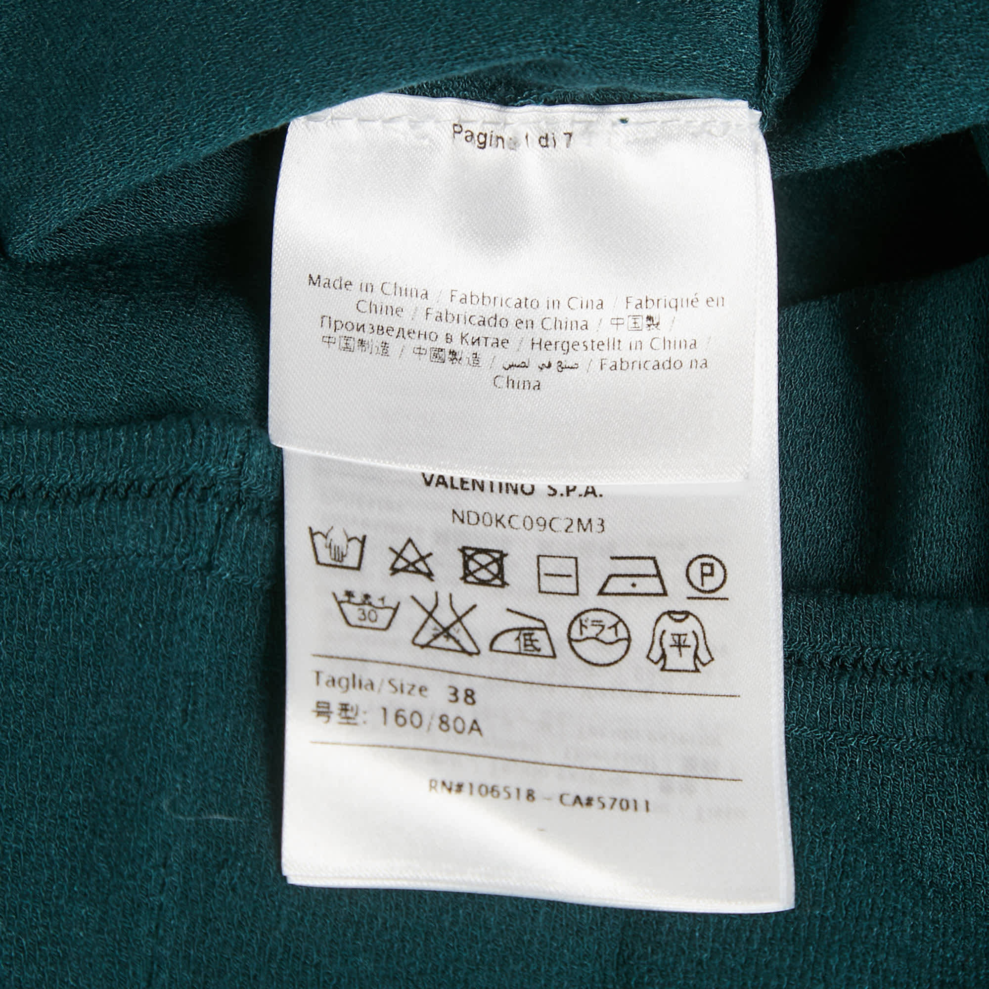 Blue Teal Blue Stretch Knit Crewneck Sweatshirt