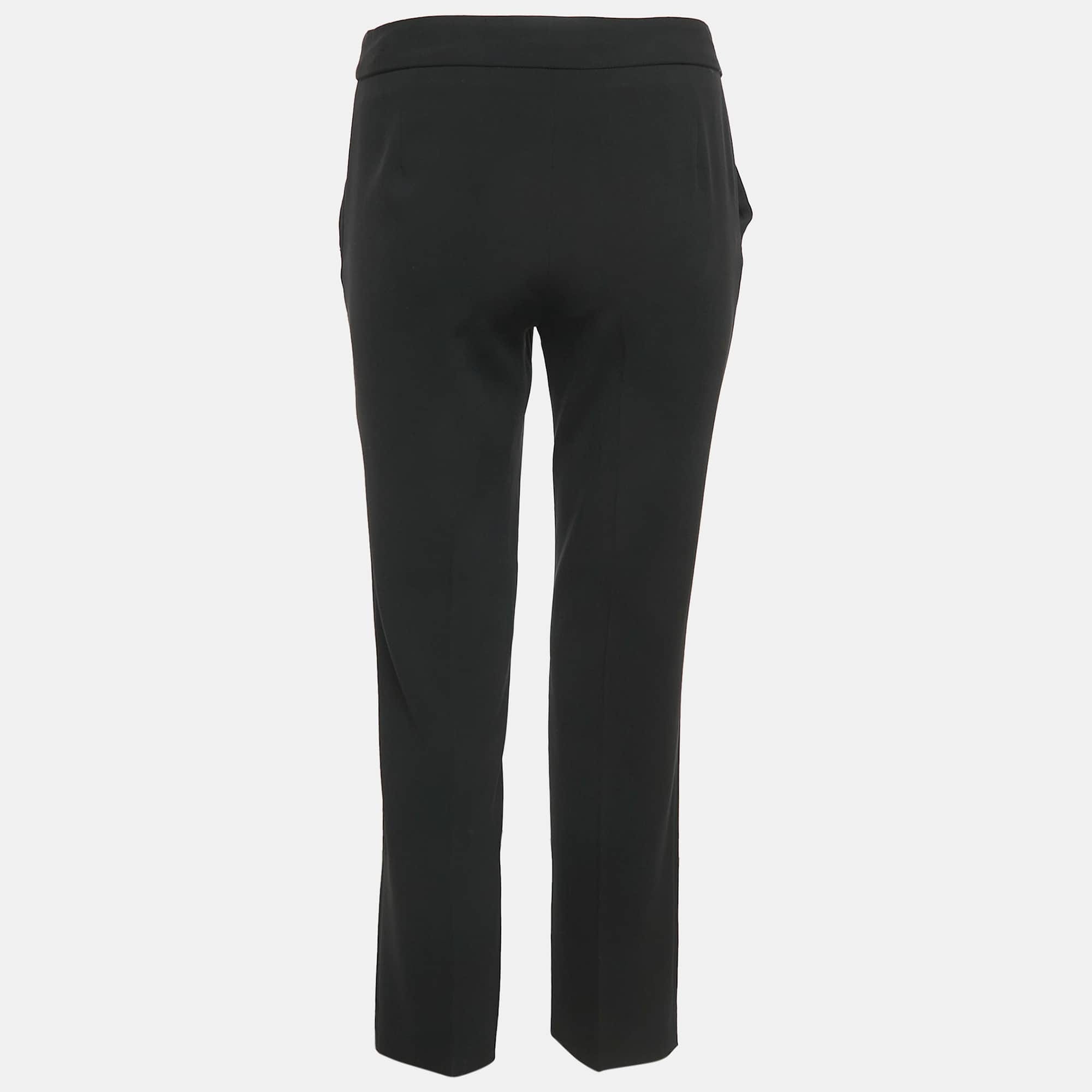 And Cheap And Chic Black Crepe Formal Trousers