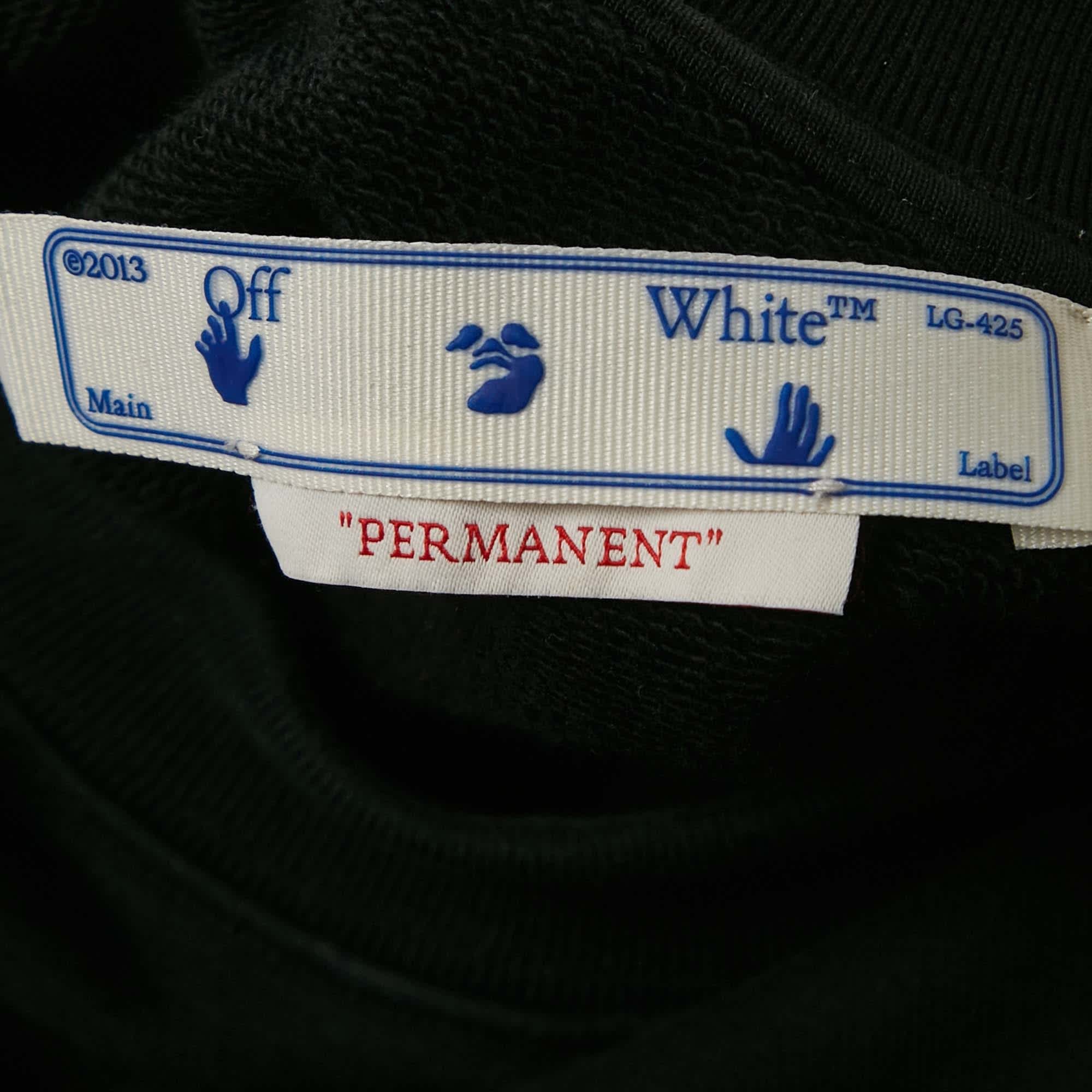 Logo Black Logo Embroidered Cotton Crop Sweatshirt