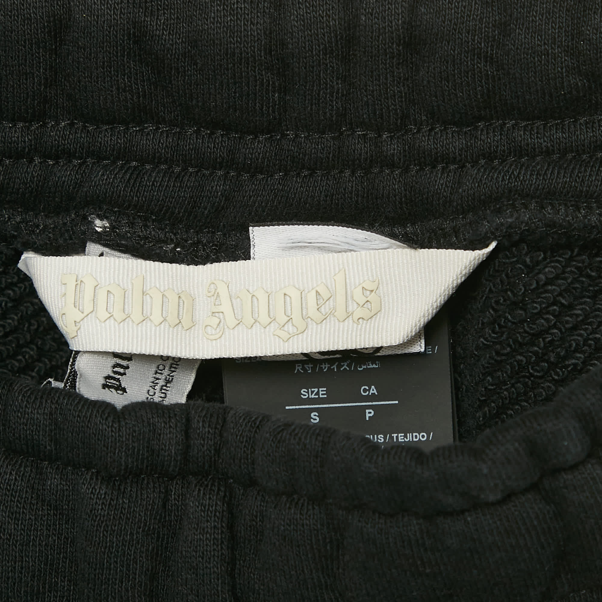 Logo Black Logo Print Cotton Jogger Pants