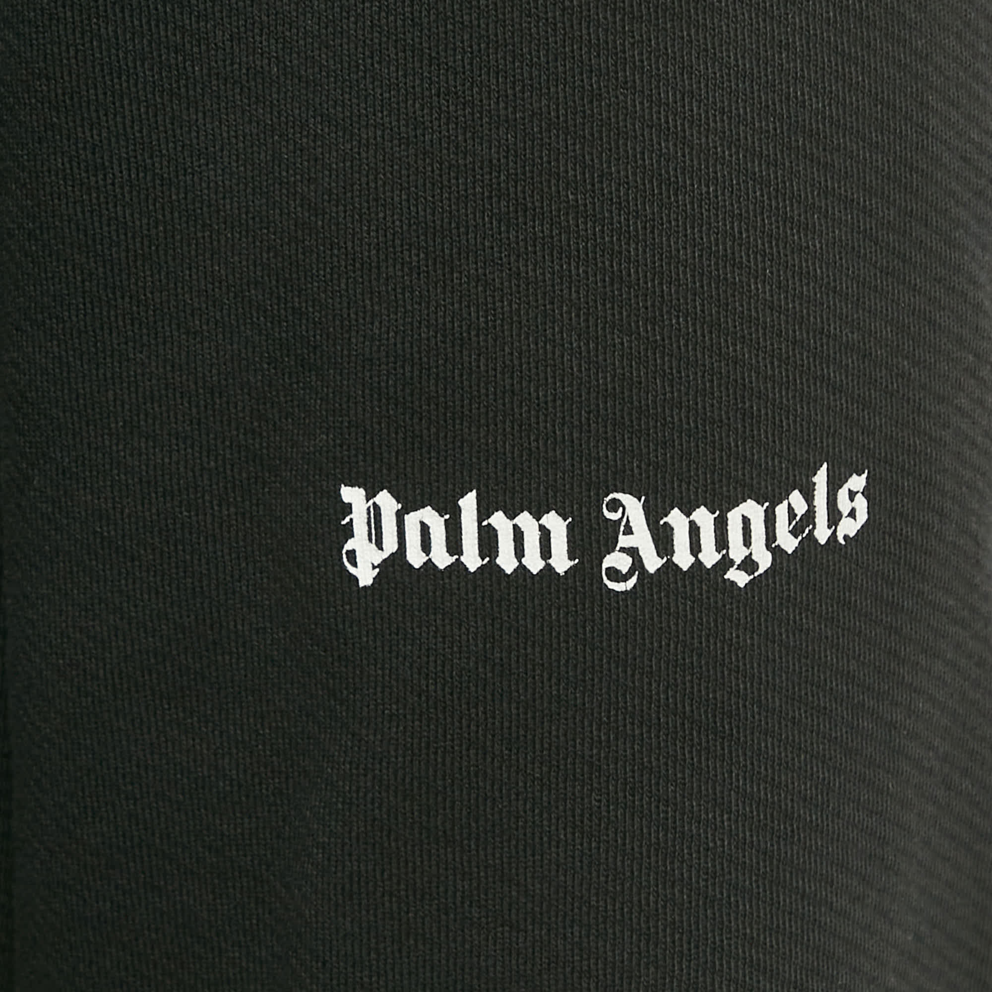 Logo Black Logo Print Cotton Jogger Pants
