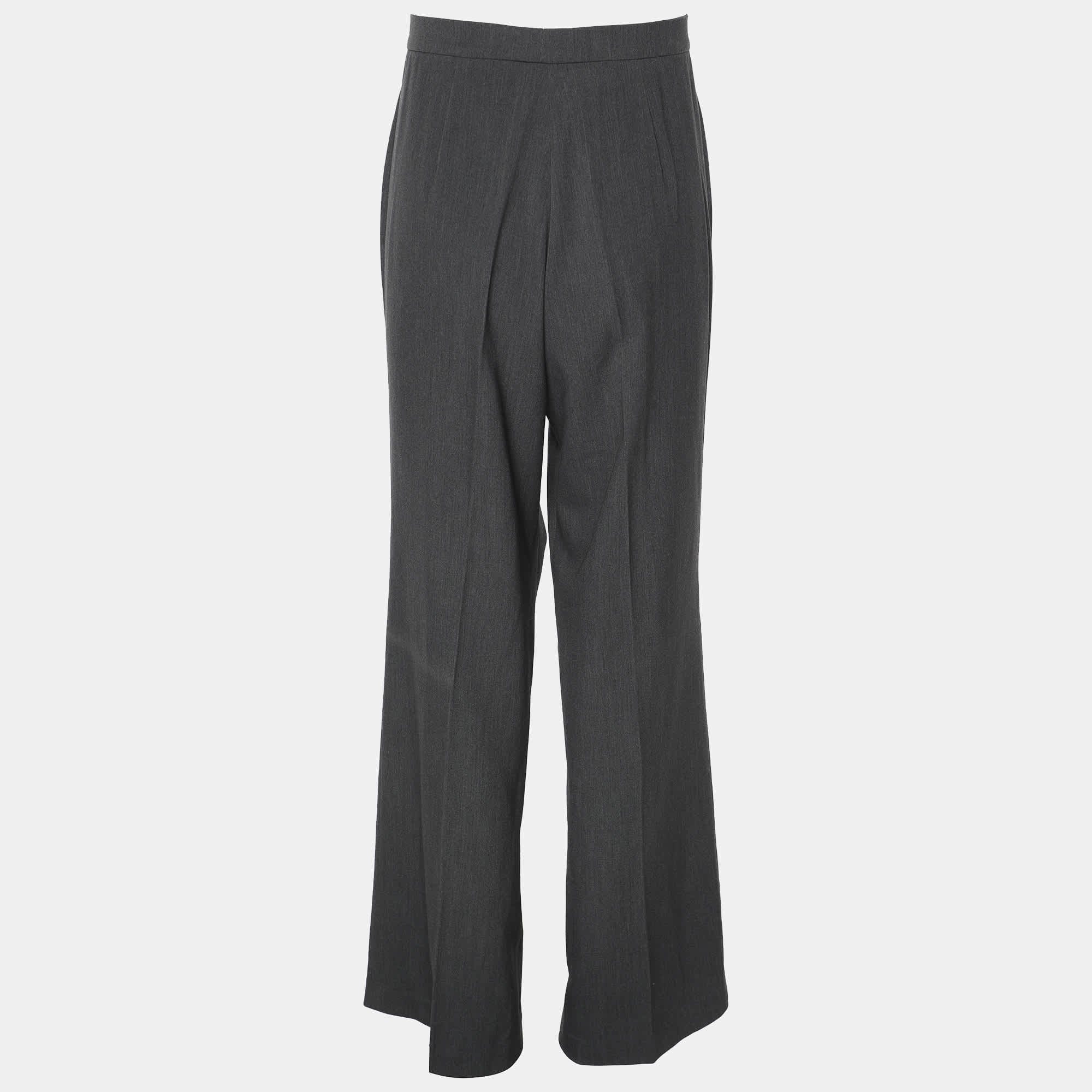 BLEND Grey Polyester Blend Fabric Trousers Xl