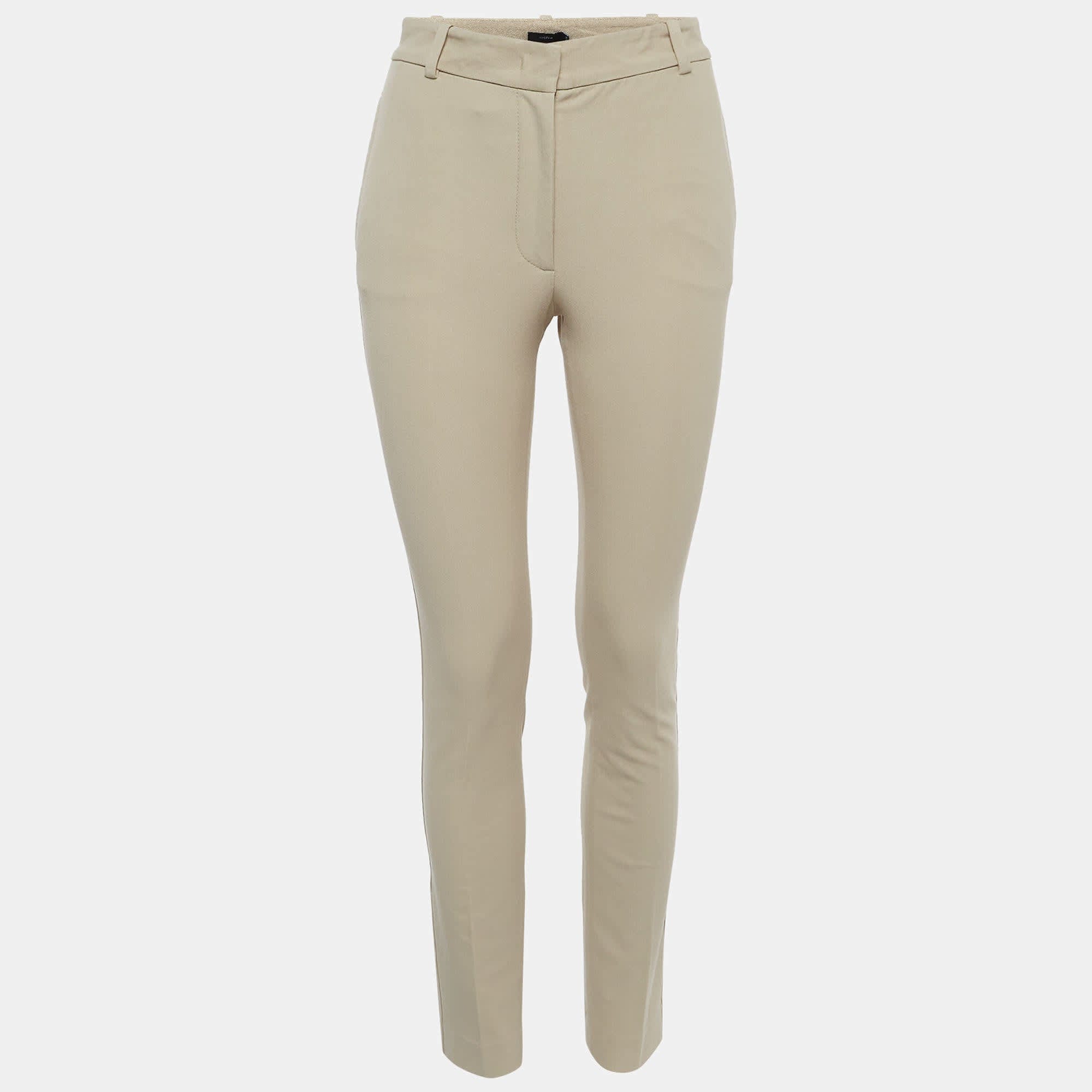GABARDINE Joseph Beige Gabardine Straight Fit Trousers