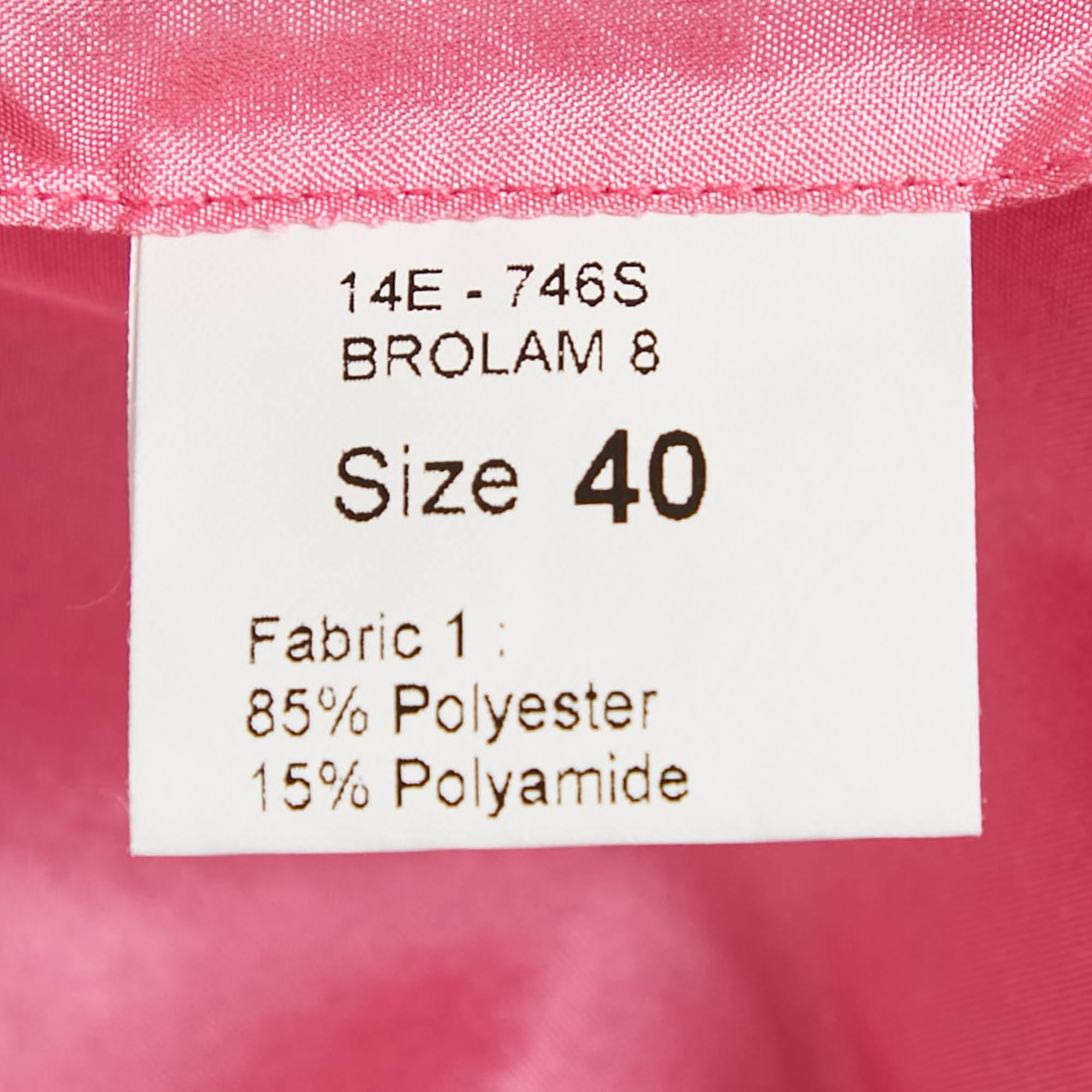 Ingie Paris Pink Lurex Jacquard Shorts