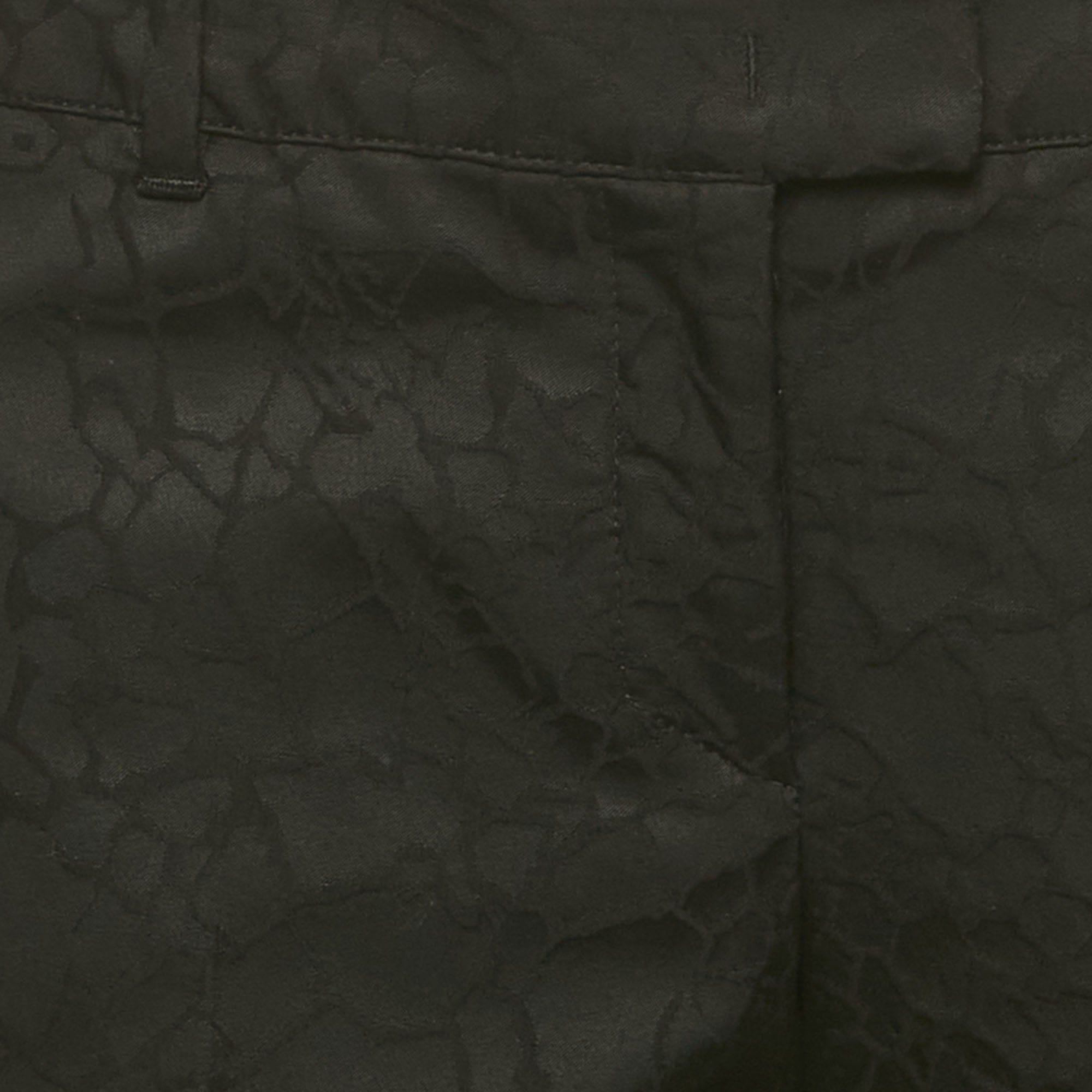 BLEND Jeans Black Jacquard Cotton Blend Trousers