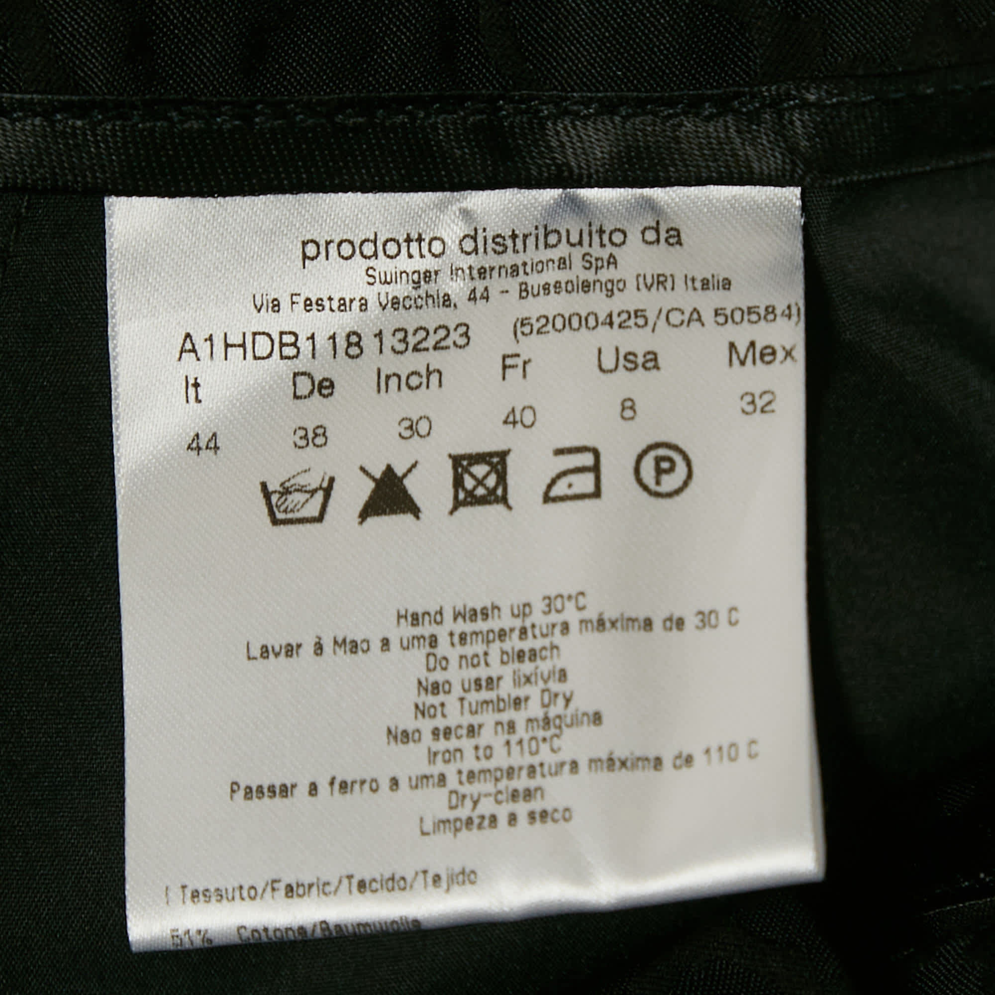 BLEND Jeans Black Jacquard Cotton Blend Trousers