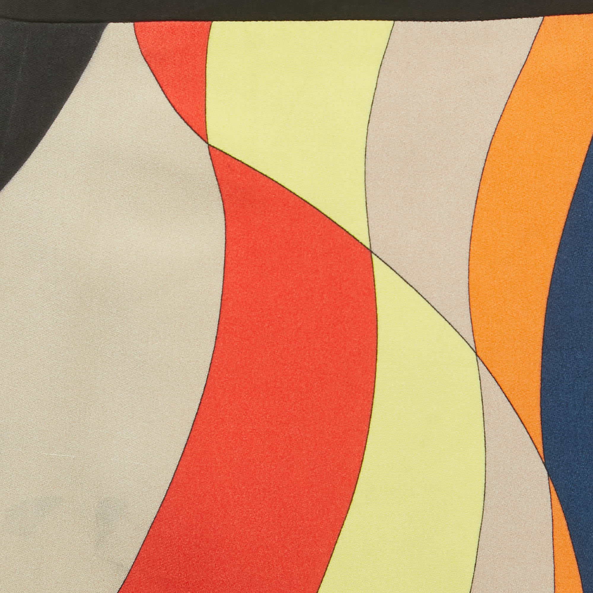 Emilio Pucci Multicolor Printed Crepe Mini Skirt