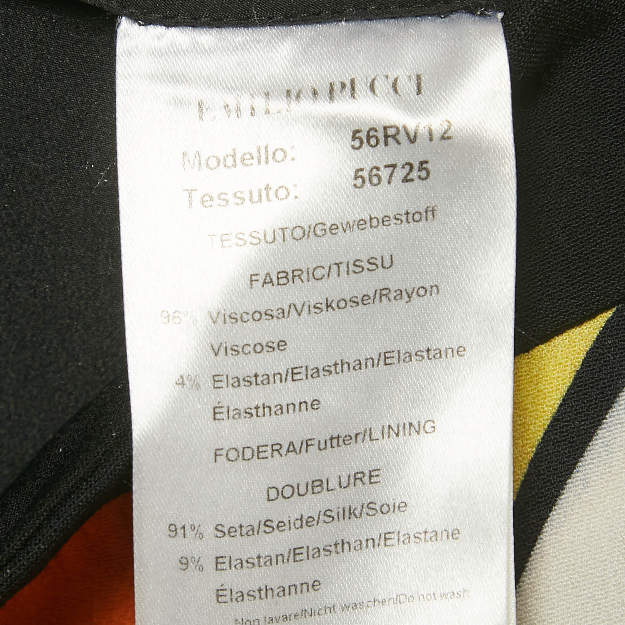 Emilio Pucci Multicolor Printed Crepe Mini Skirt