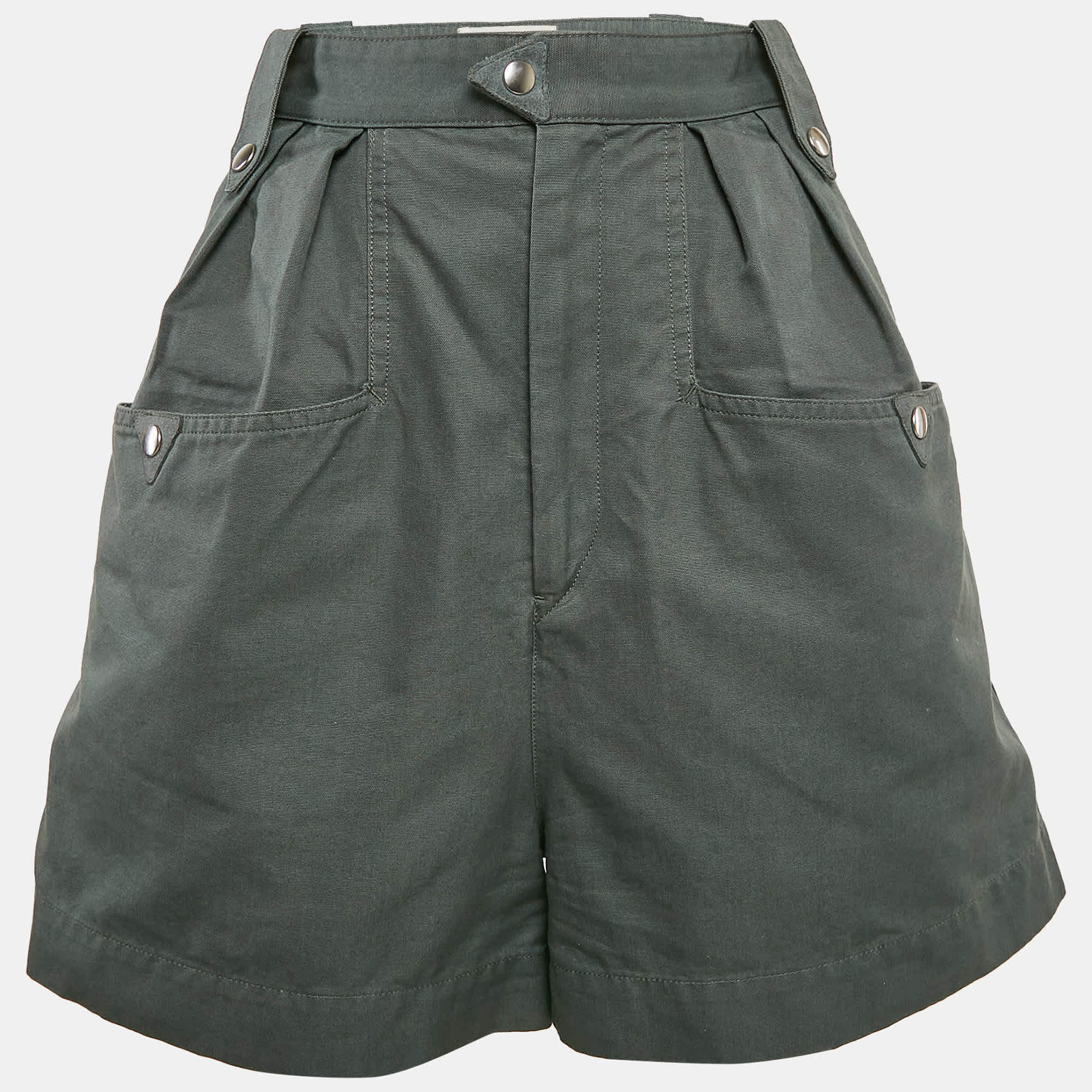 Etoile Green Cotton Shorts