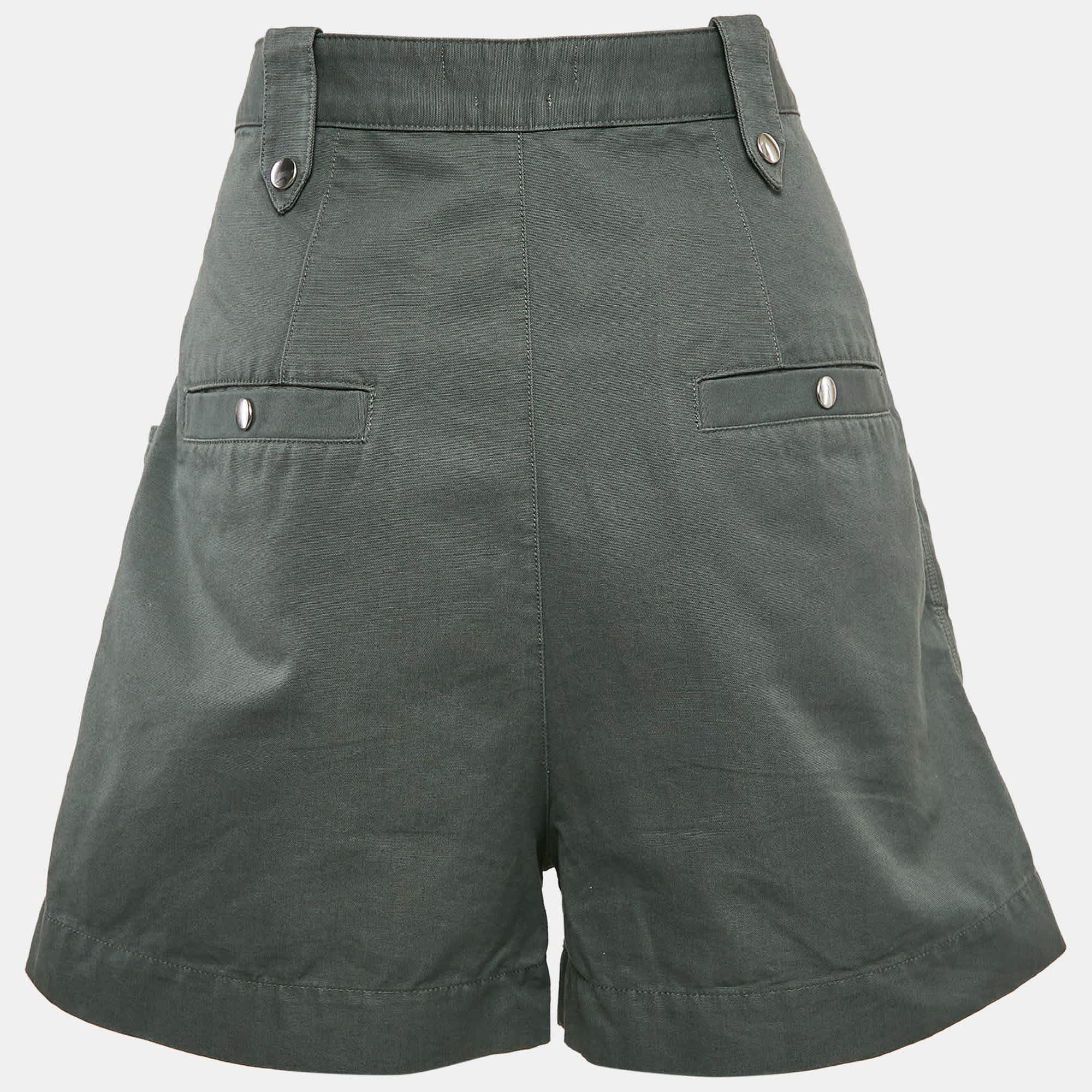 Etoile Green Cotton Shorts