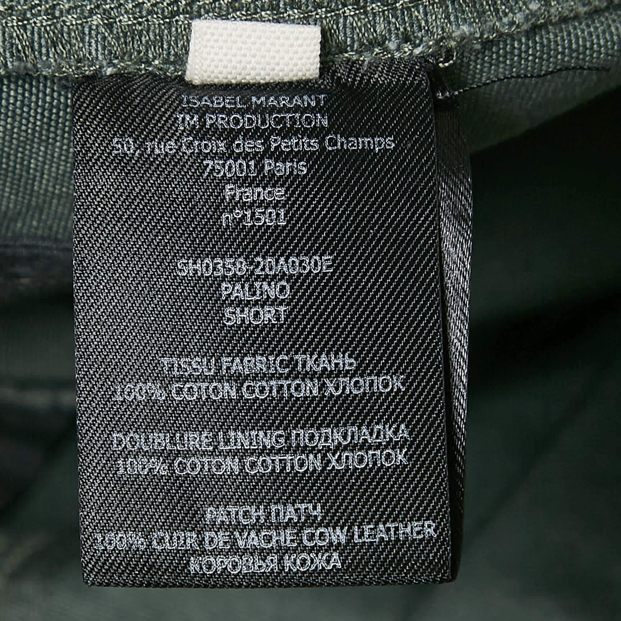 Etoile Green Cotton Shorts