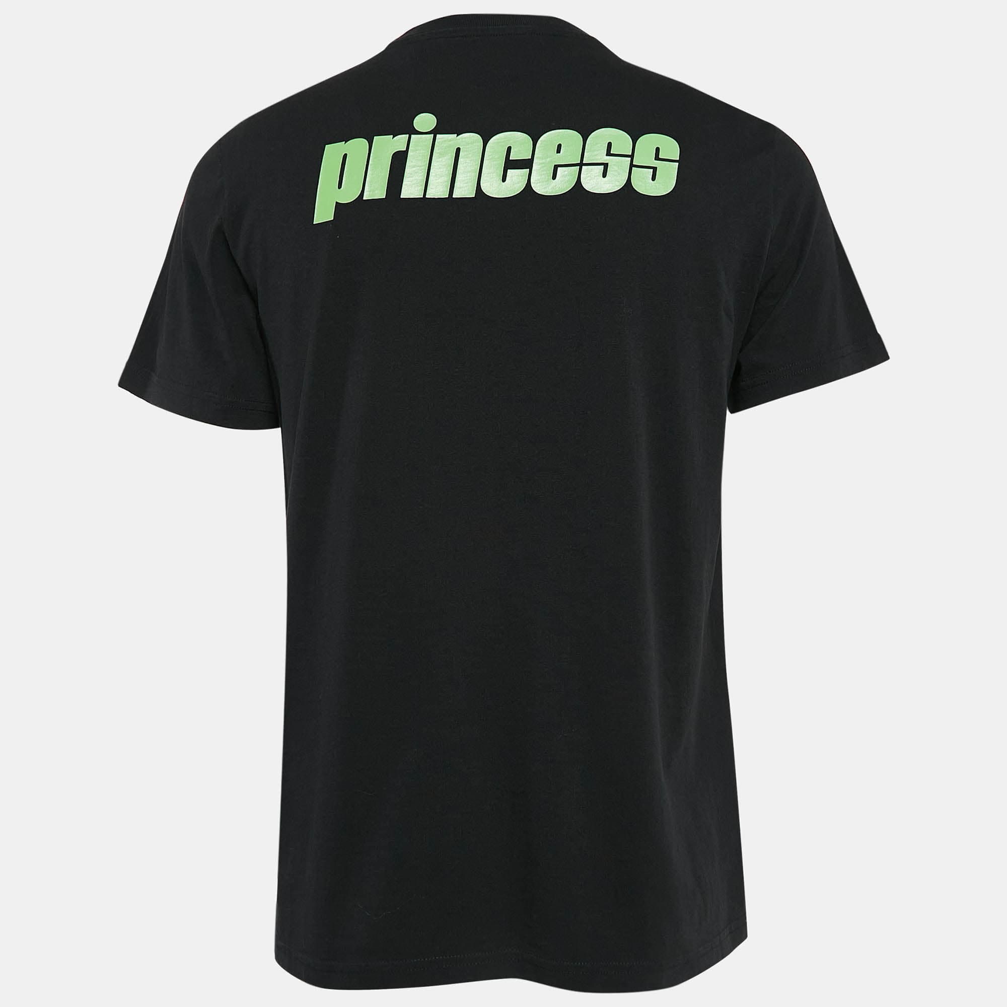 PRINCESS Black Princess Print Cotton T - Shirt