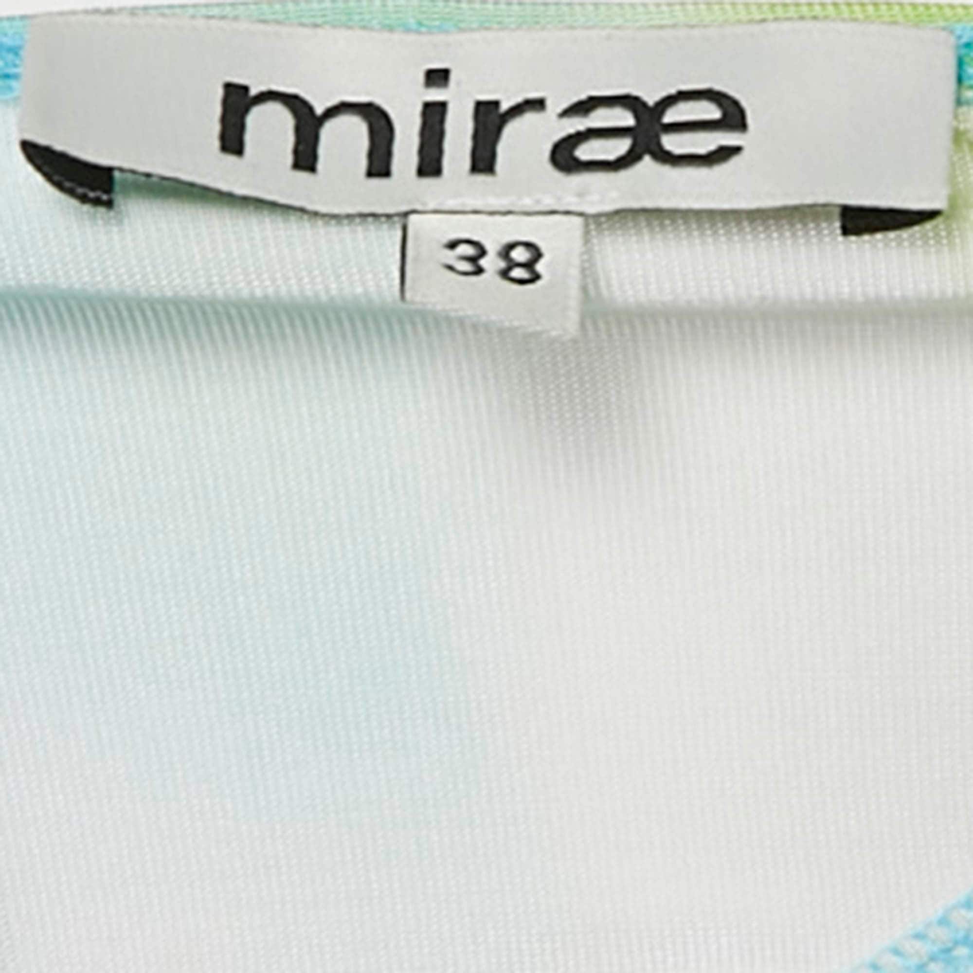 And Mirae Green Jersey Tani Lilies Top And Skirt Set