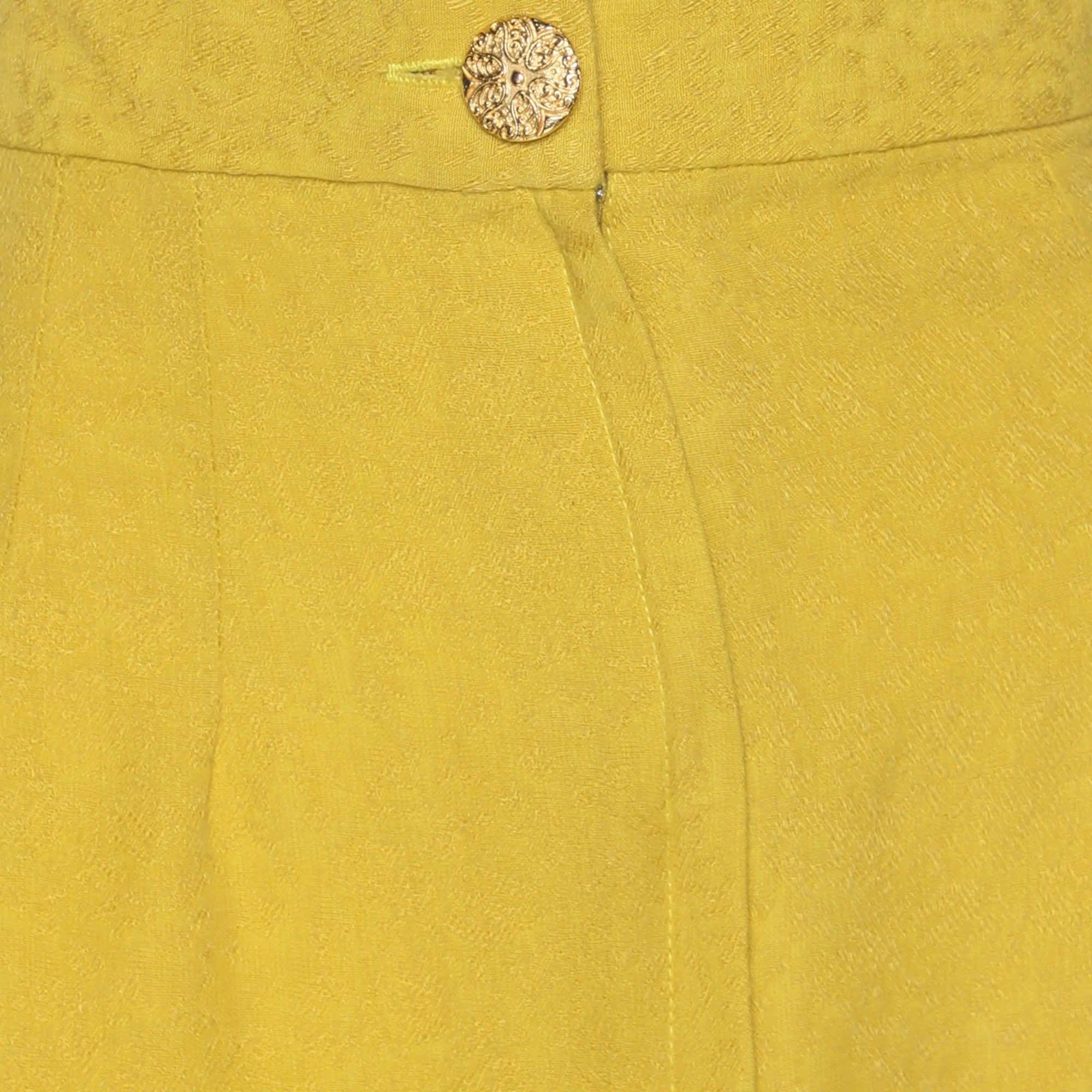 Yellow Odylyne Yellow Jacquard Wilsonia Maxi Skirt