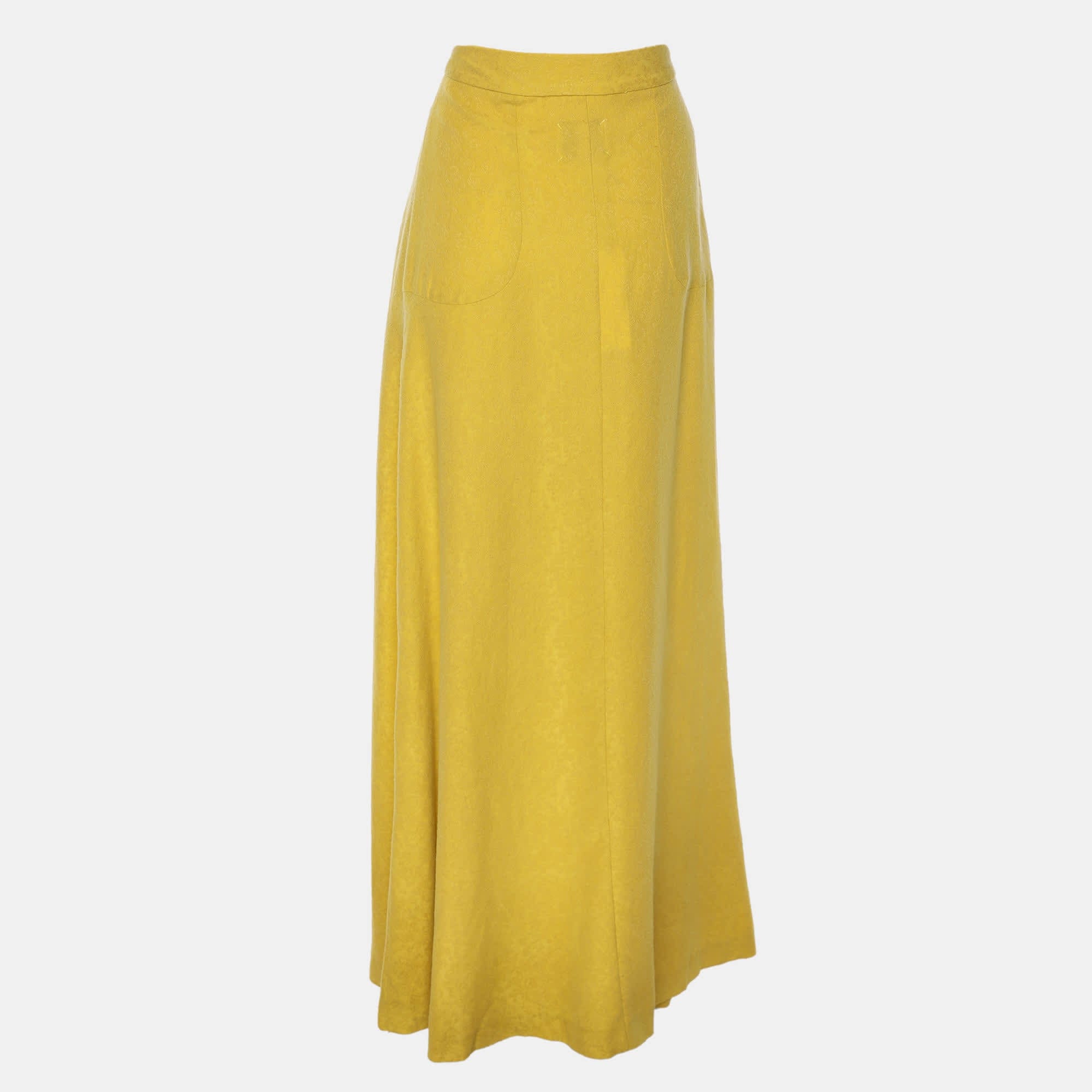 Yellow Odylyne Yellow Jacquard Wilsonia Maxi Skirt