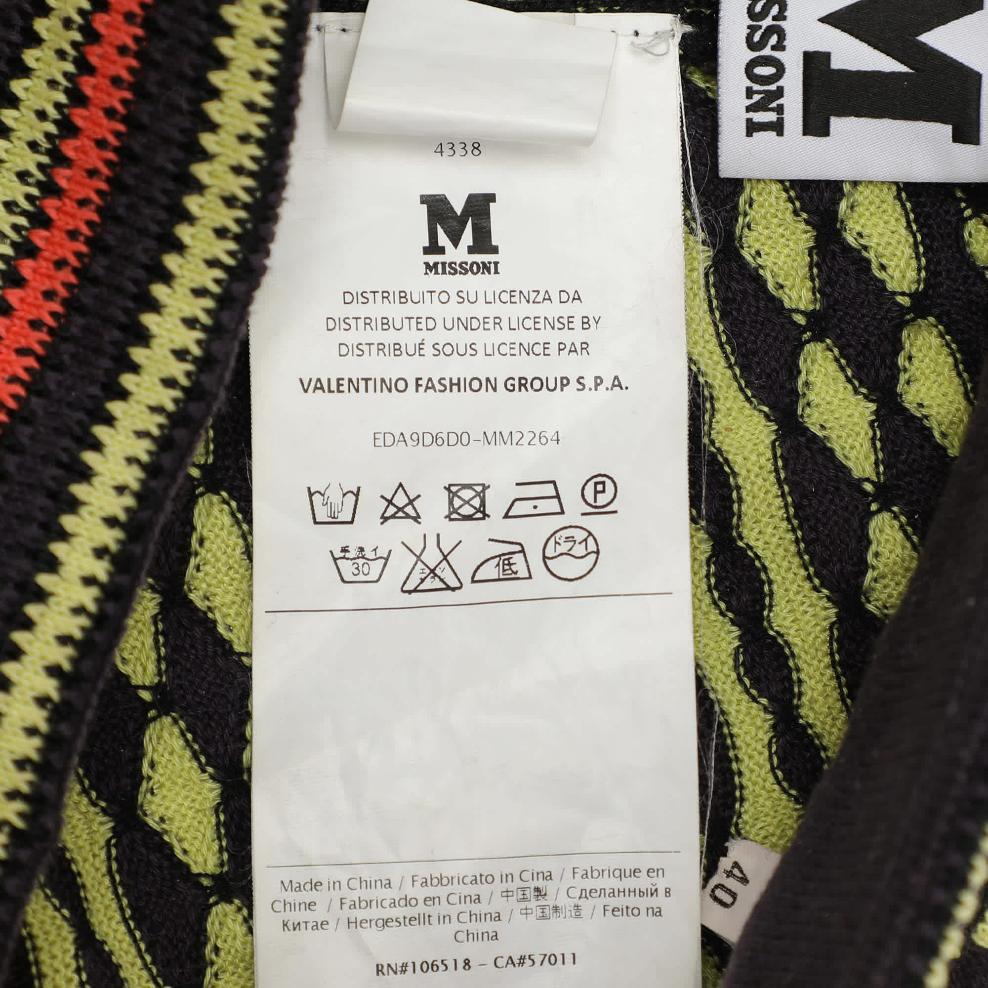 M Missoni Multicolor Knit Trouser
