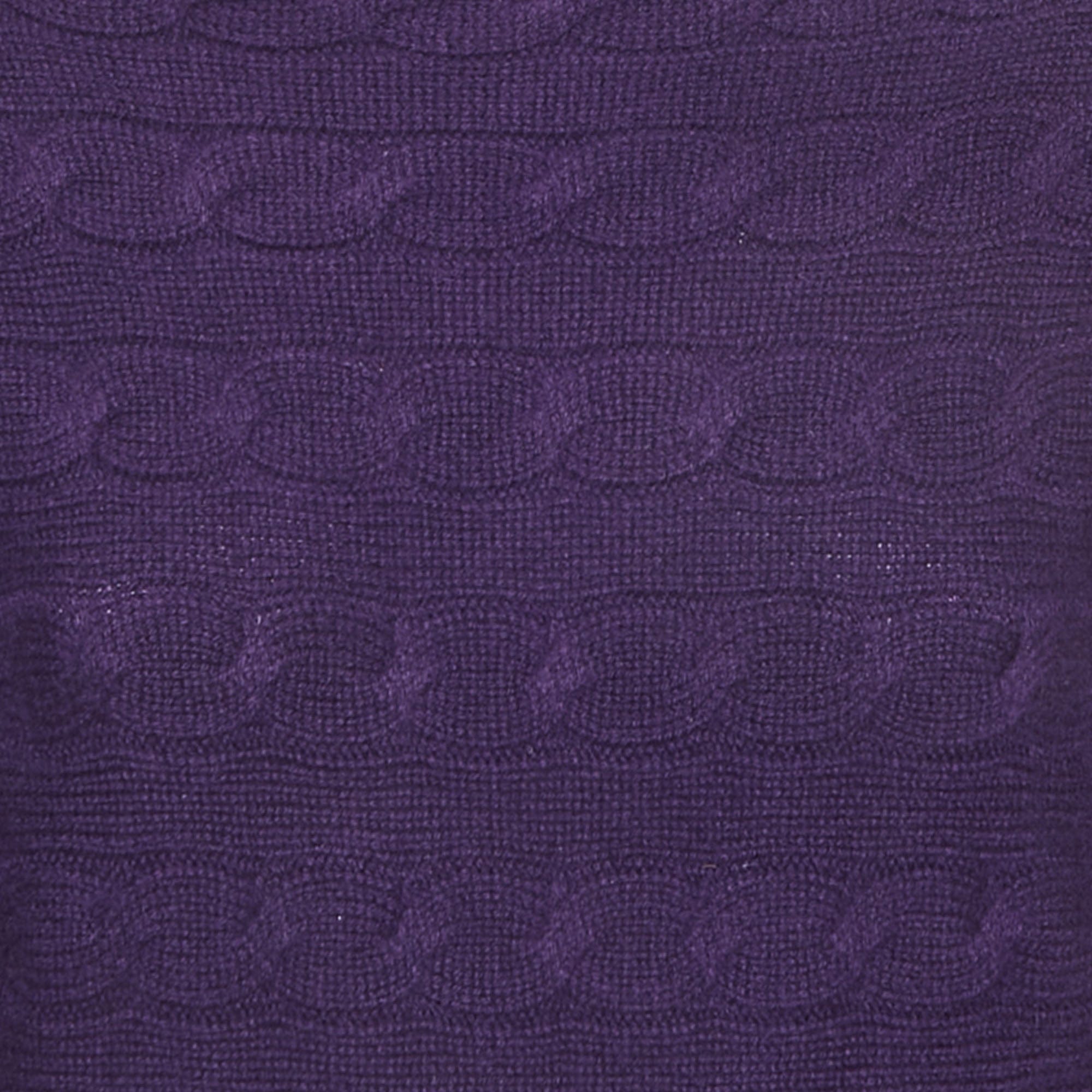 Ralph Lauren Purple Cable Knit Dolman Sleeve Sweater