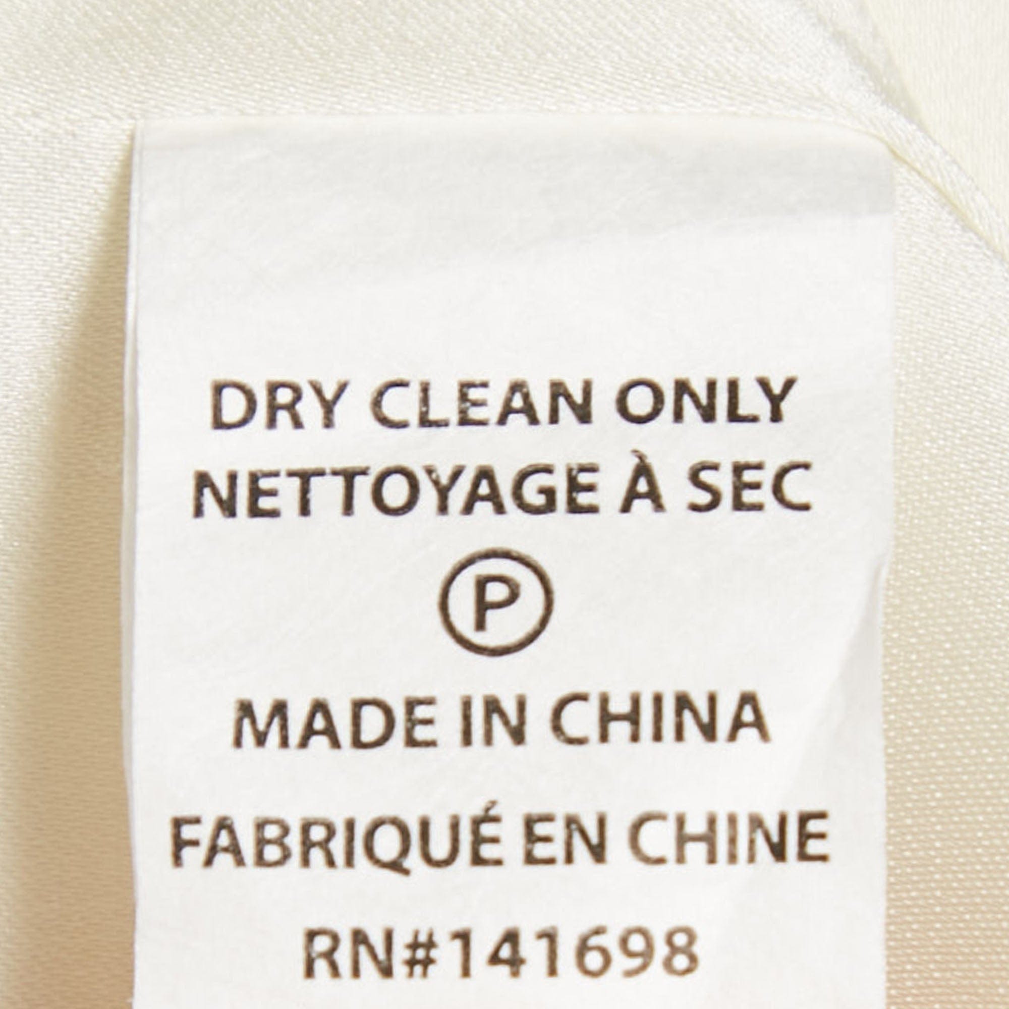 Ramy Brook Ivory White Satin Cut - Out Irene Dress