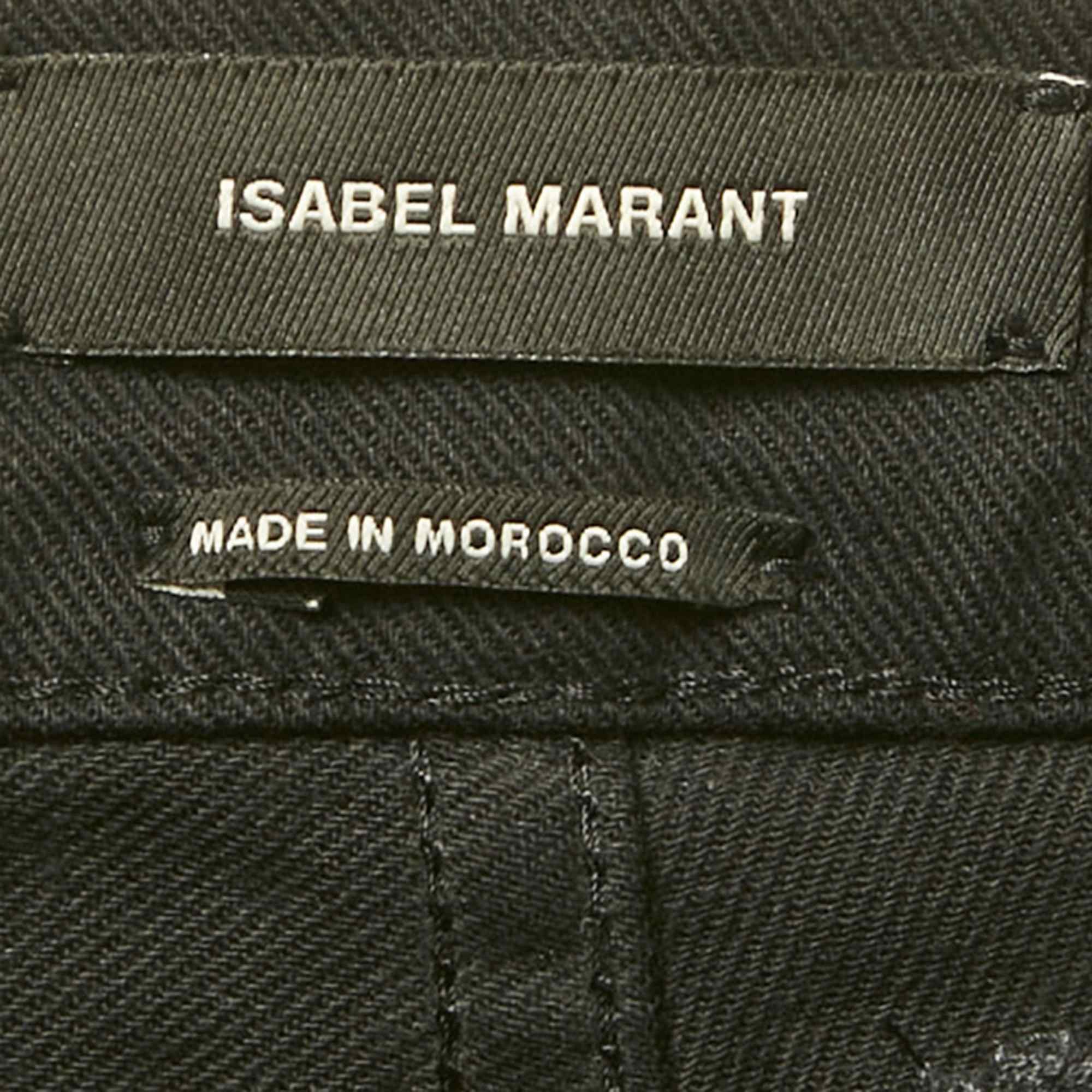 Etoile Black Embroidered Denim Jeans M Waist 32"