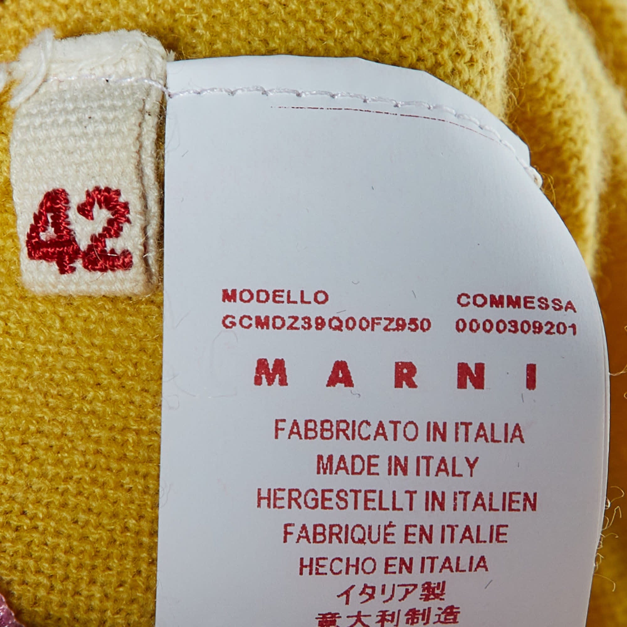 Yellow Knit & Pink Cotton Layered Sweater