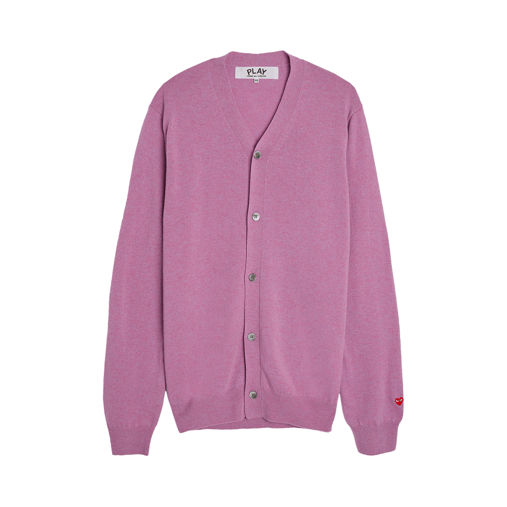 Comme des Garçons PLAY Small Heart Cardigan Purple