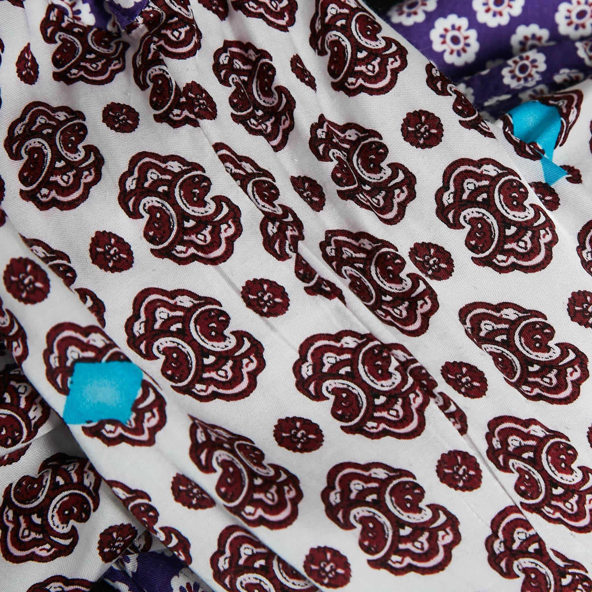 Purple Maje Purple/multicolor Printed Crepe Button Front Mini Dress
