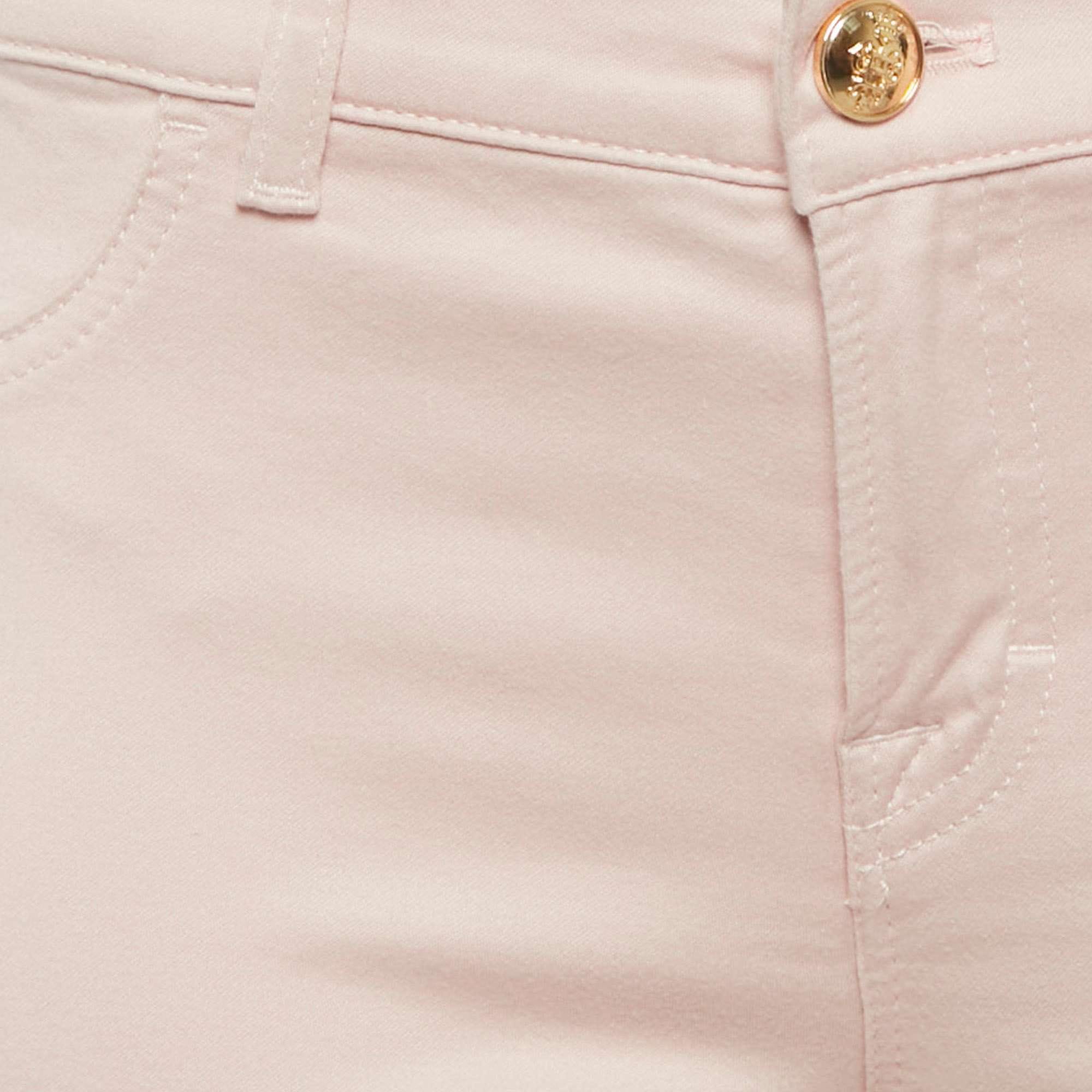 Emilio Pucci Pink Cotton Low Waist Jeans M Waist