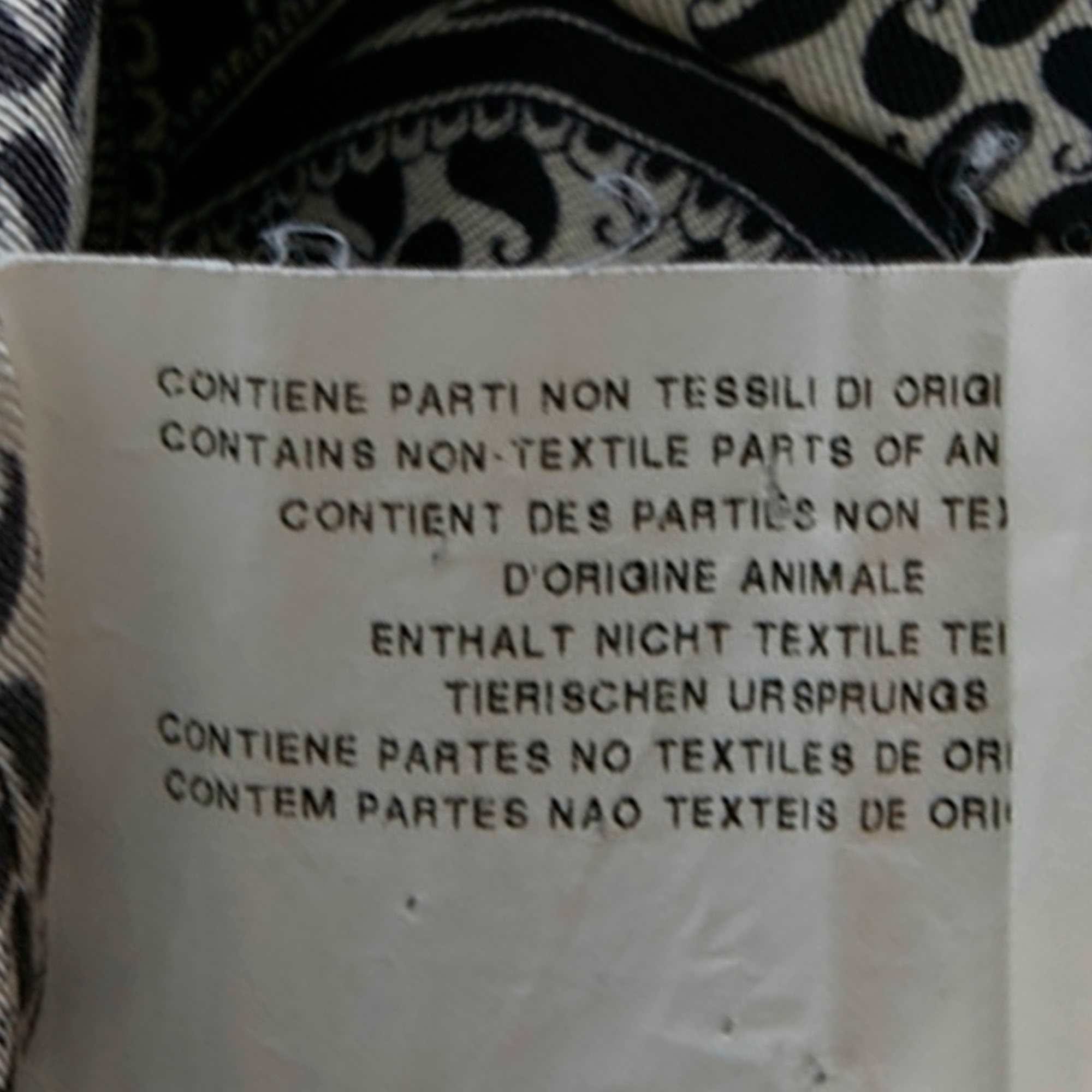 WHITE* Etro Black/white Paisley Print Silk Shirt