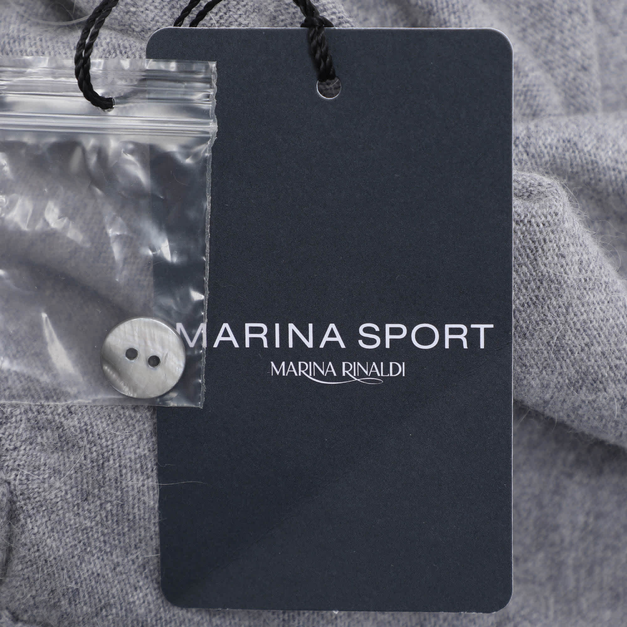 Marina Rinaldi Marina Sport By Marina Rinaldi Grey Jersey Shrug And Shirt Set