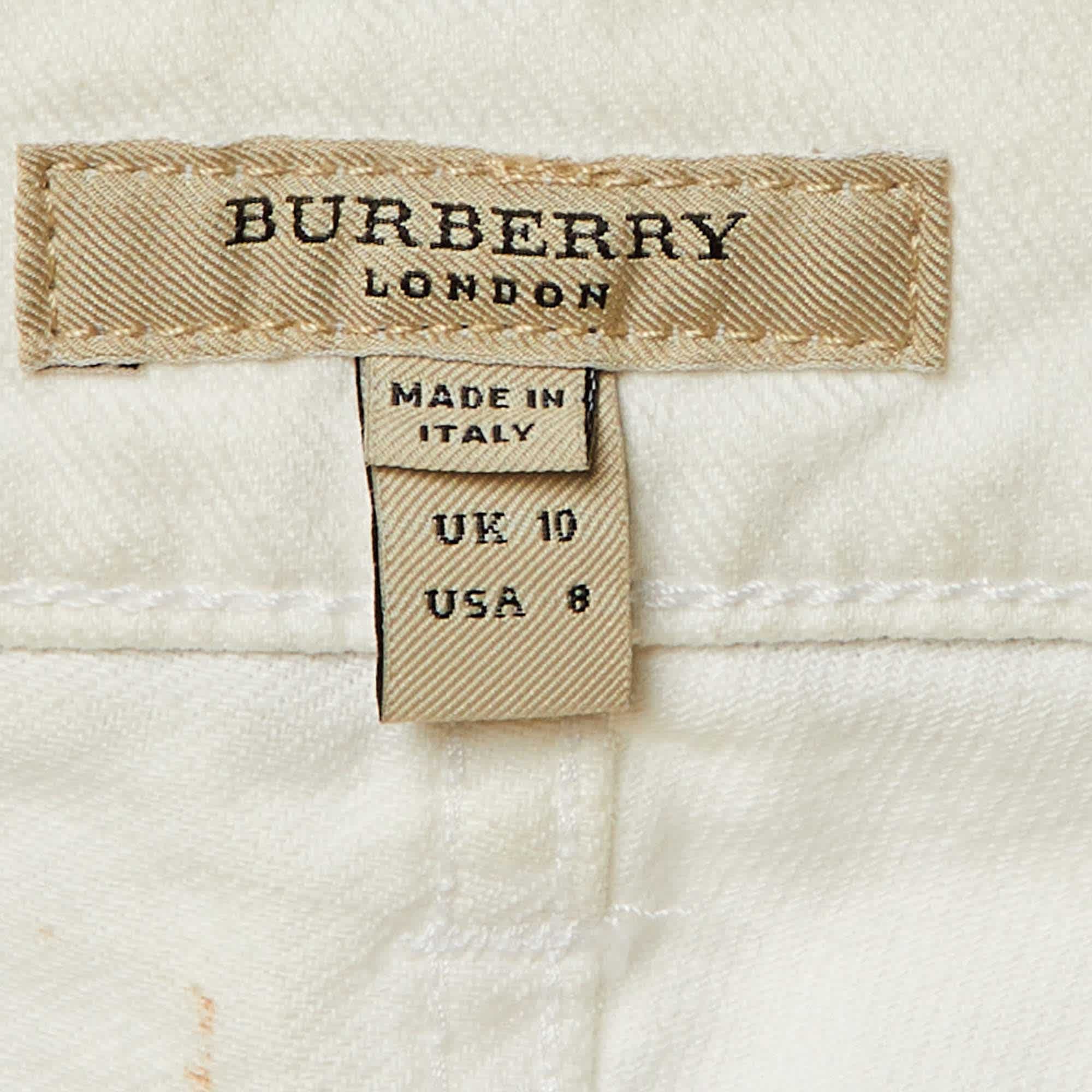 White Denim Straight Fit Jeans M Waist 32"