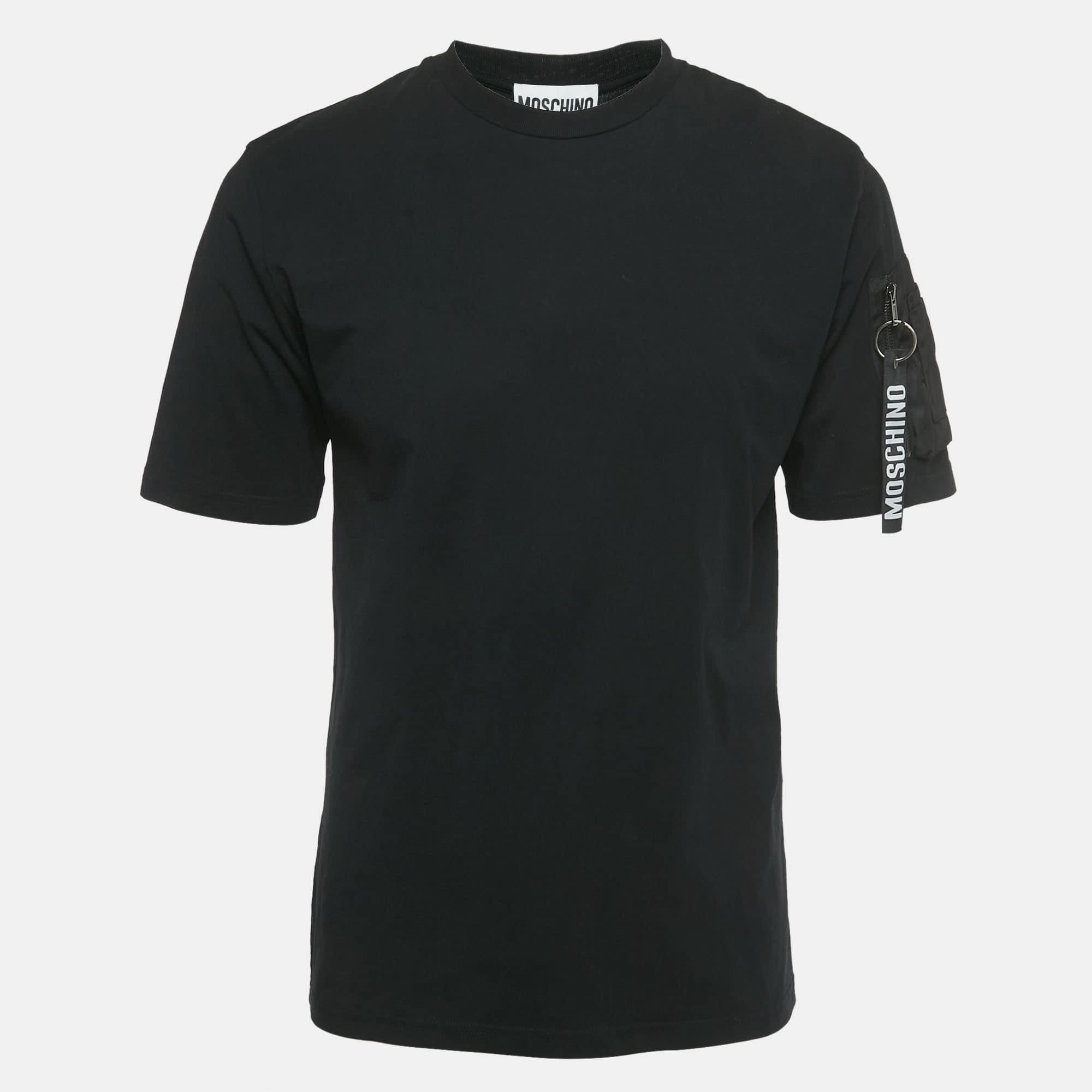 Couture Black Jersey Crew - Neck T - Shirt