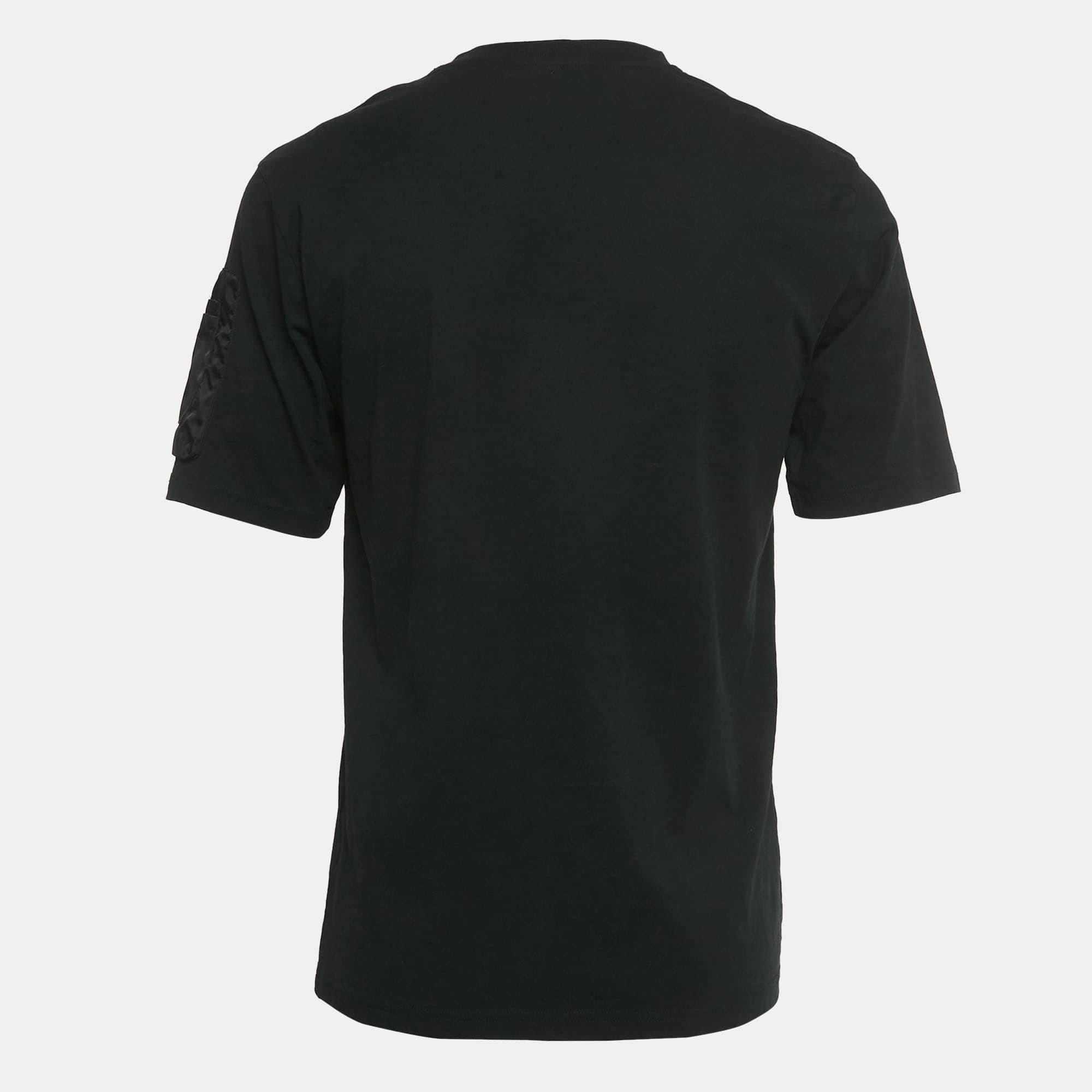 Couture Black Jersey Crew - Neck T - Shirt
