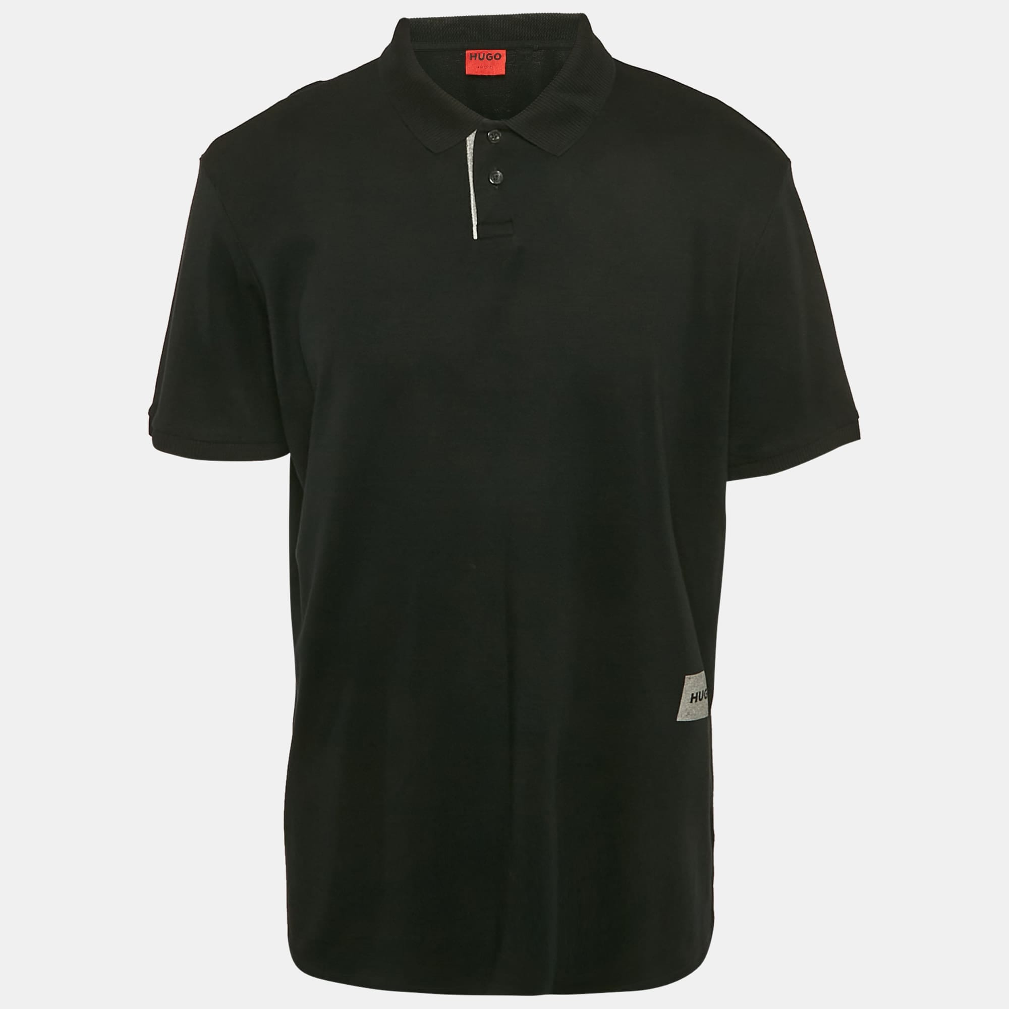 Polo Black Jersey Polo T - Shirt Xl