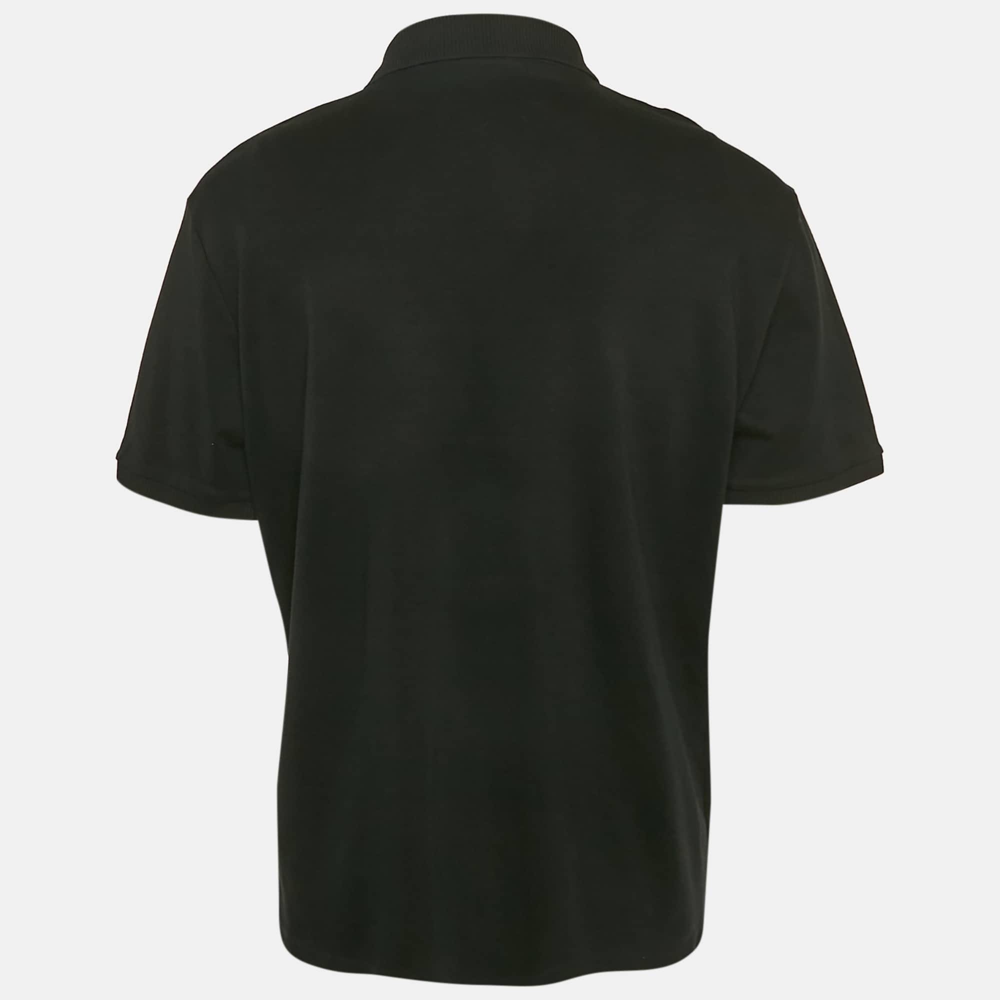 Polo Black Jersey Polo T - Shirt Xl