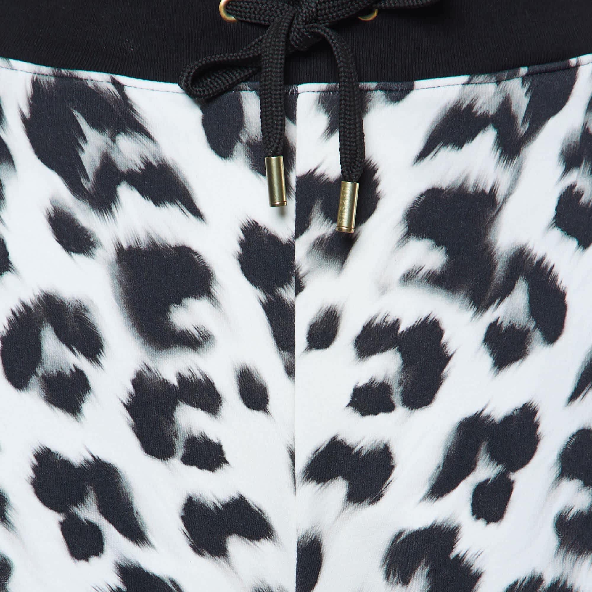 Versus Versace White Leopard Print Leggings