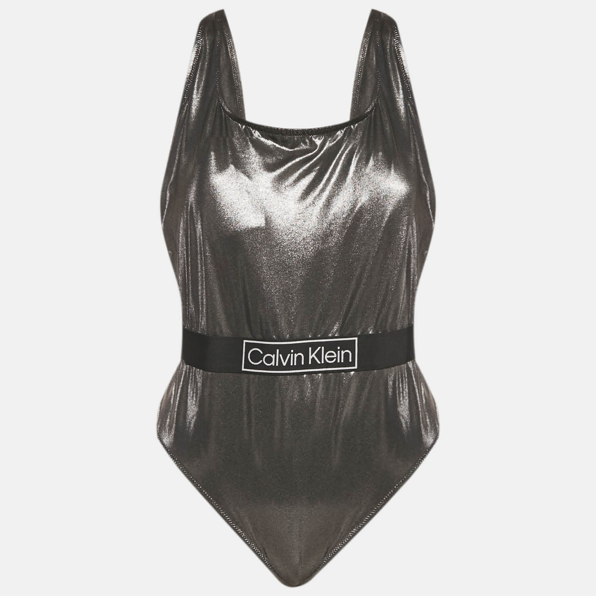 XXL Silver Lamé Swimsuit Xxl