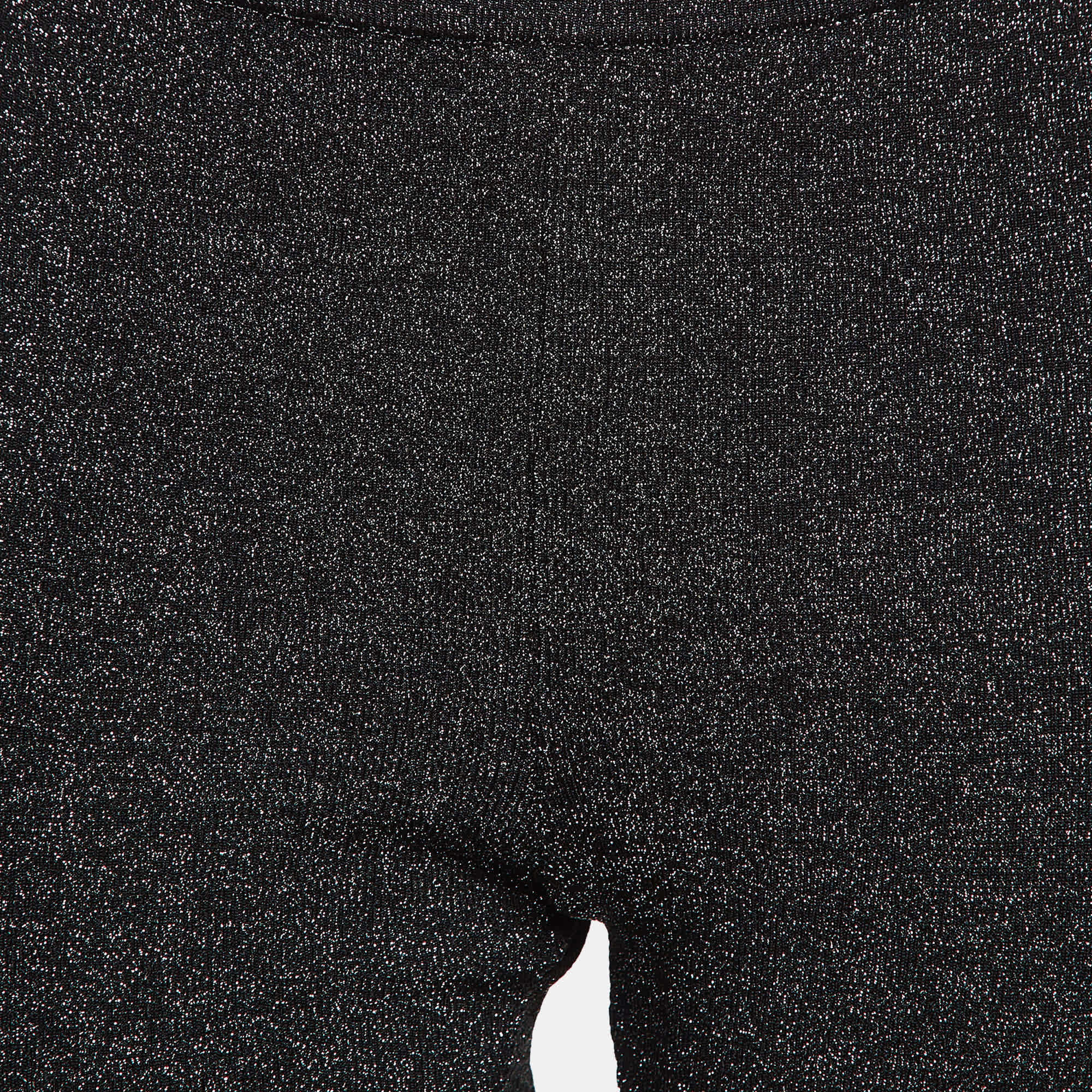 M Missoni Black Lurex Knit Leggings