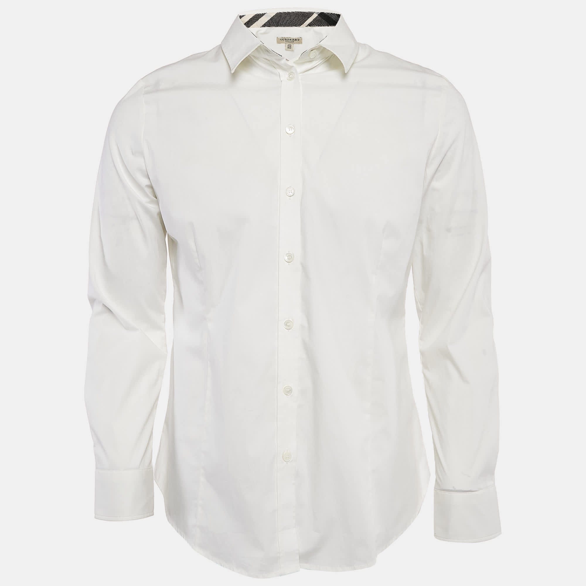 WHITE* London White Cotton Button Front Shirt