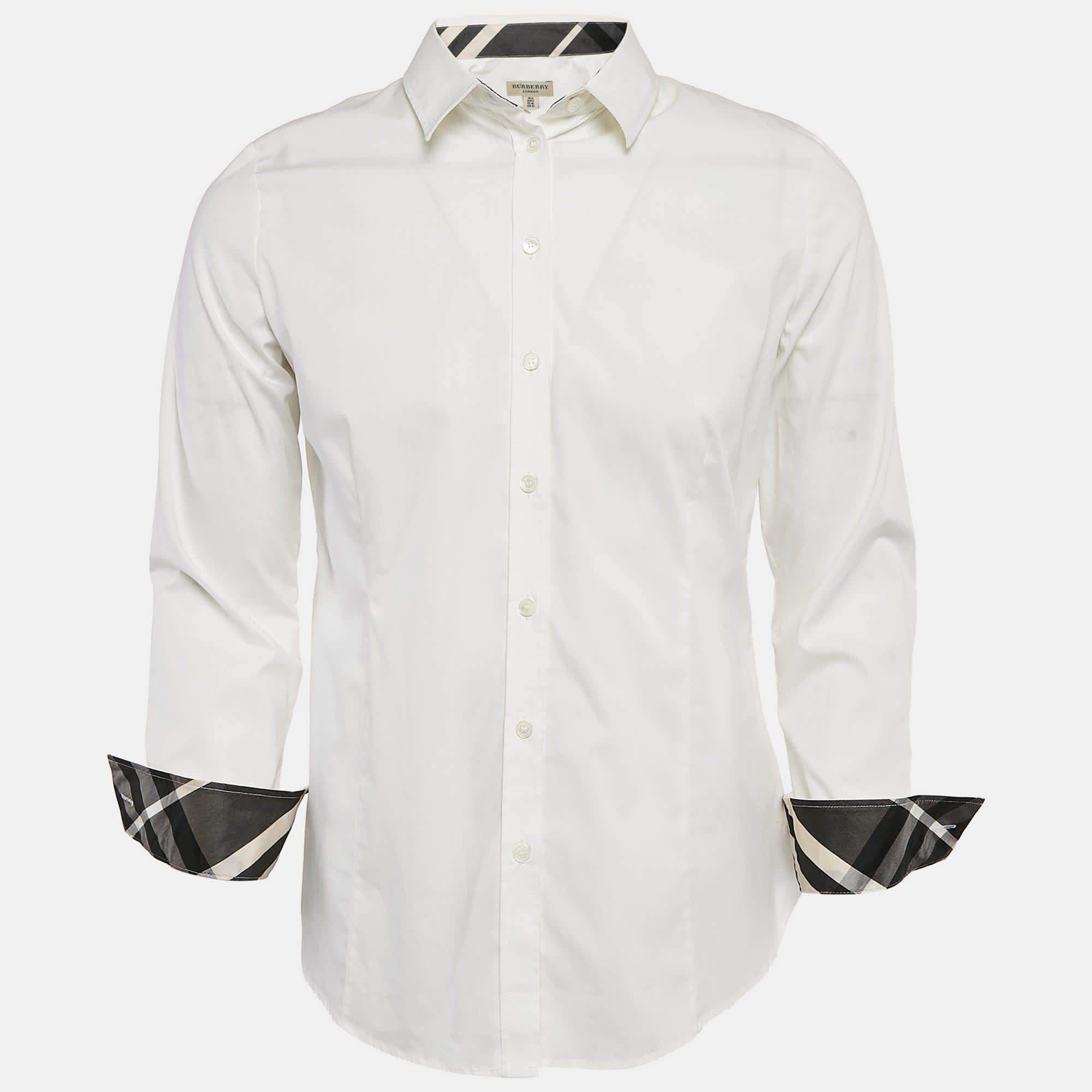 WHITE* London White Cotton Button Front Shirt