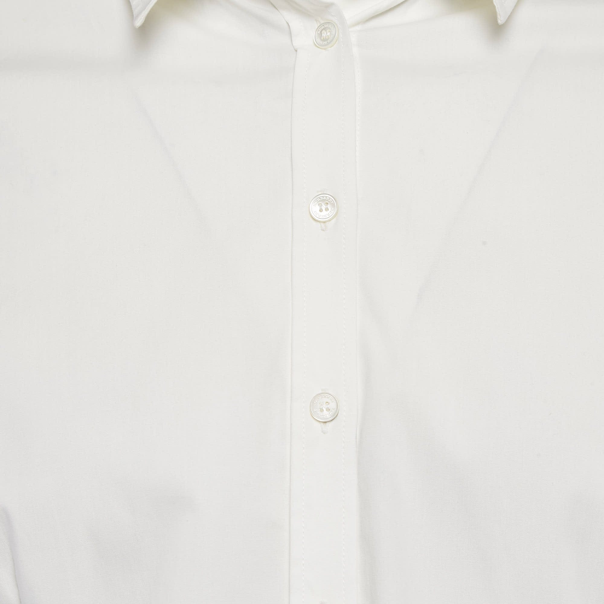WHITE* London White Cotton Button Front Shirt