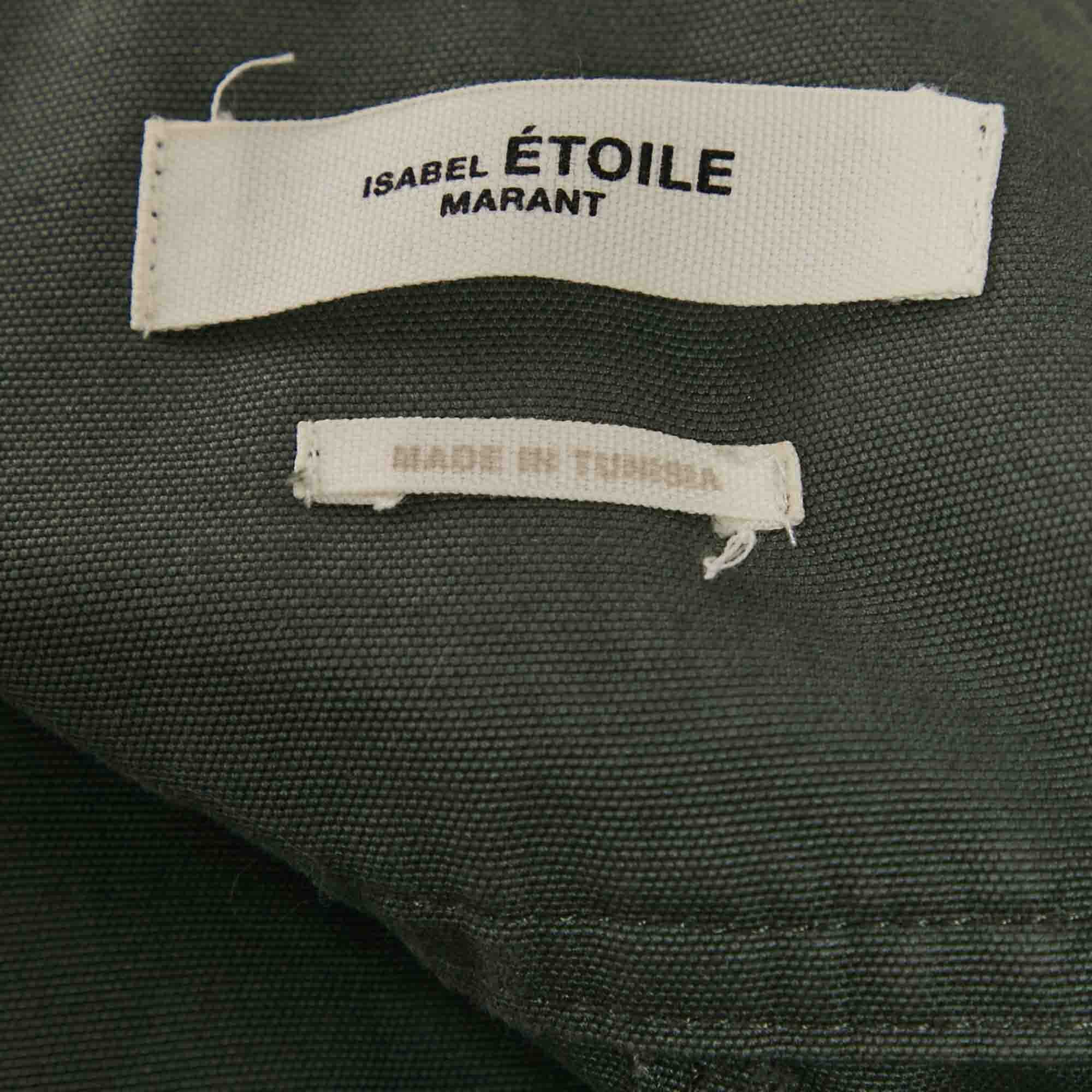Etoile Green Cotton Tapered Raluniae Trousers