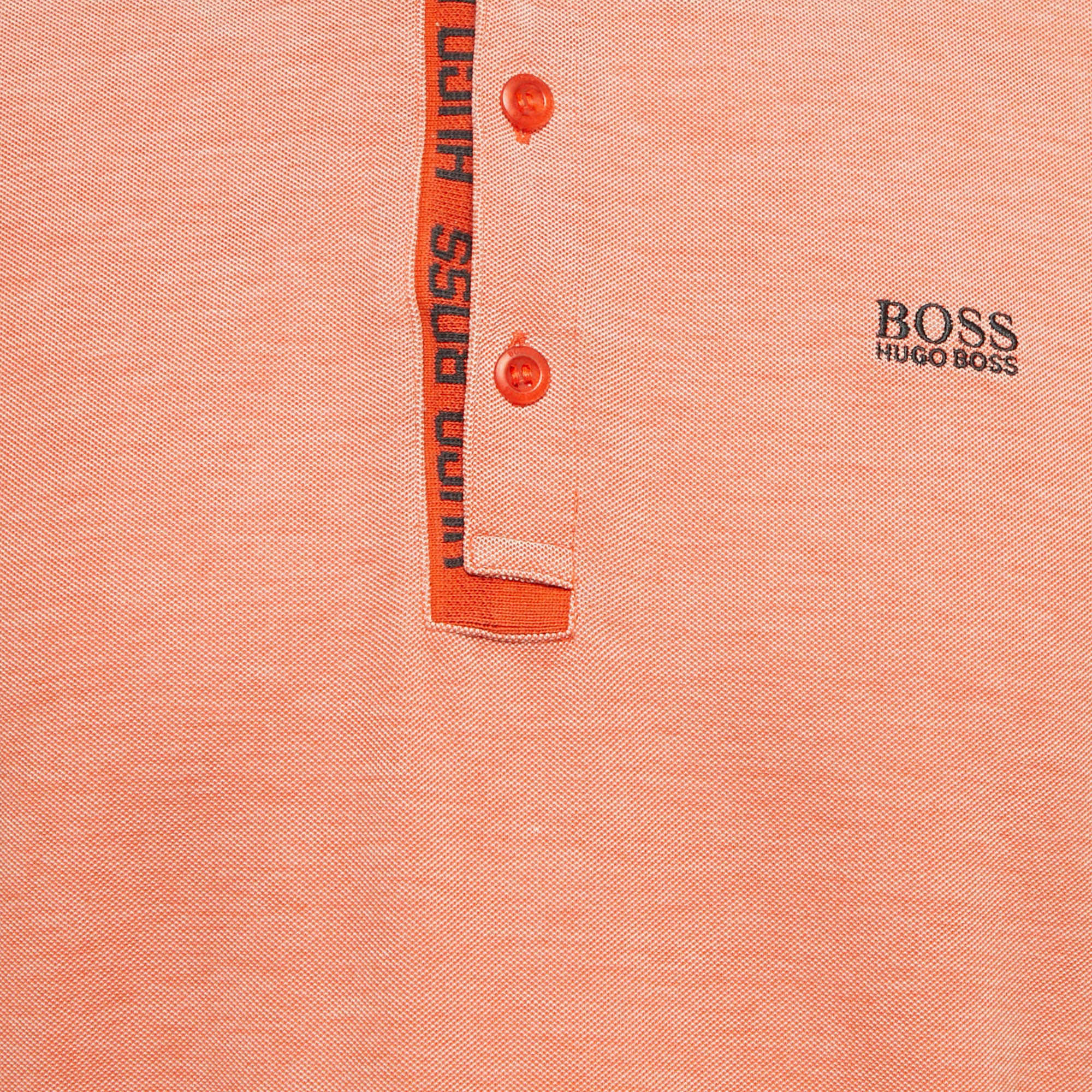 Polo Orange Cotton Paule 4 Polo T - Shirt