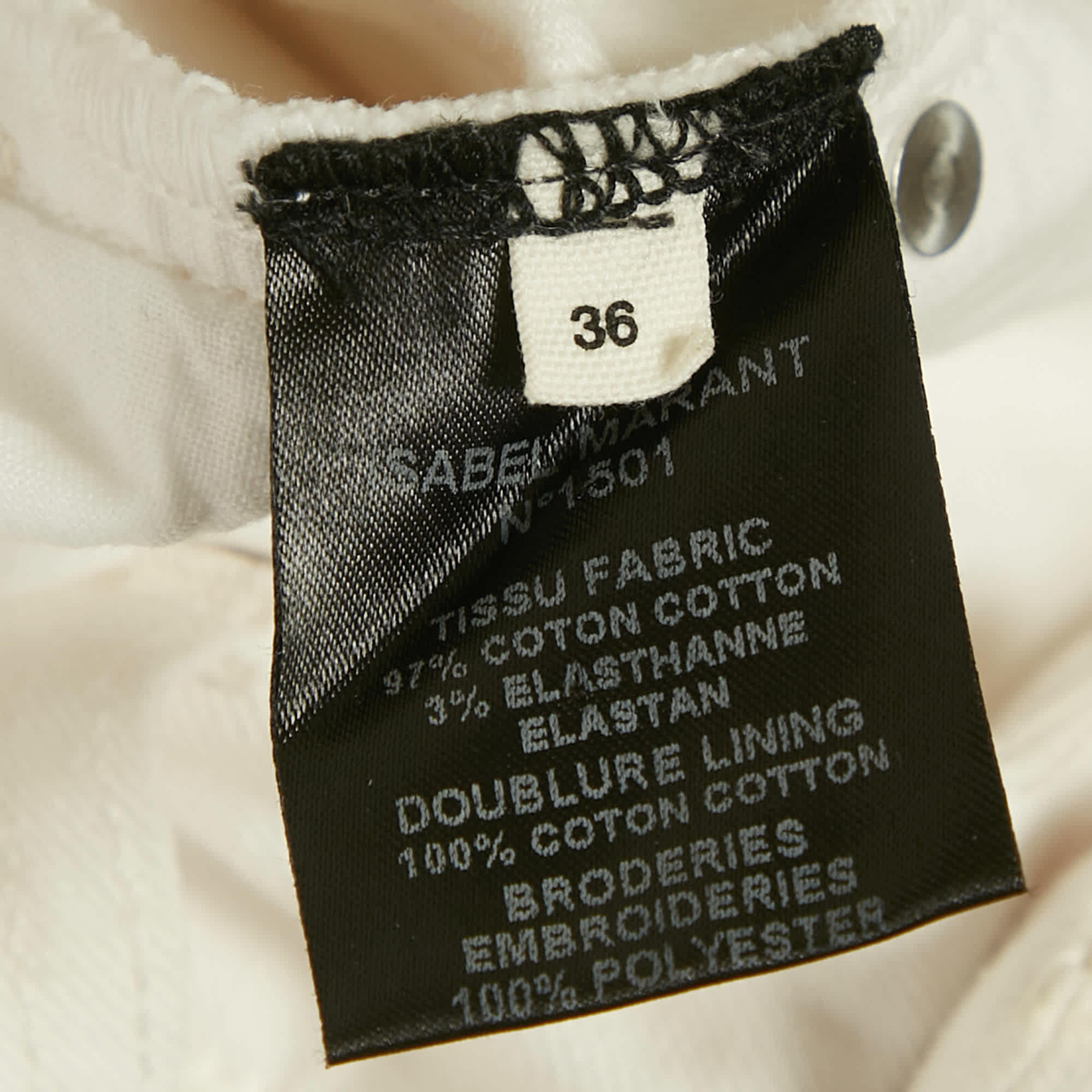 WHITE* étoile White Embroidered Denim Rumba Jeans S Waist 27"