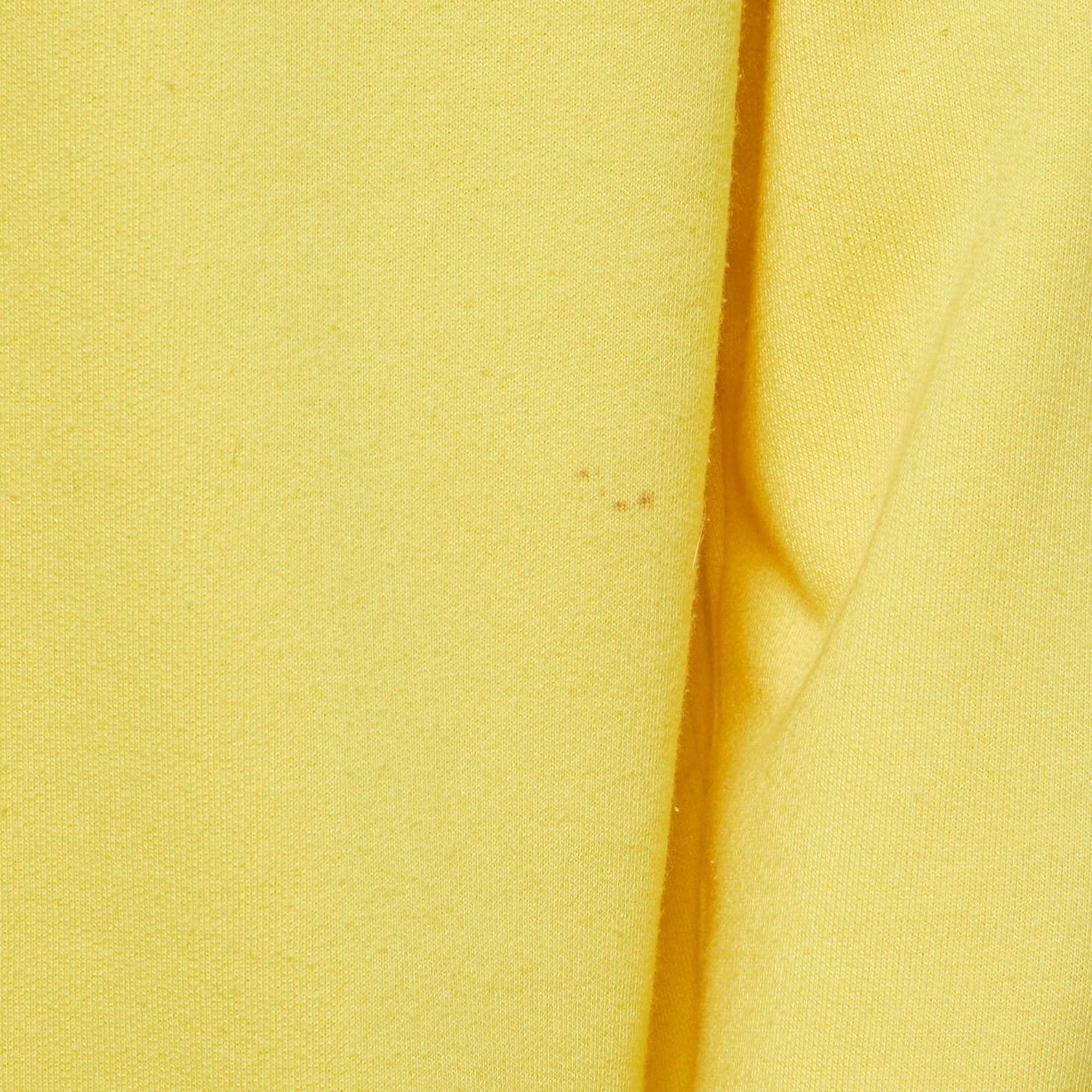Yellow Knit Casey Crinkle Sweatshirt