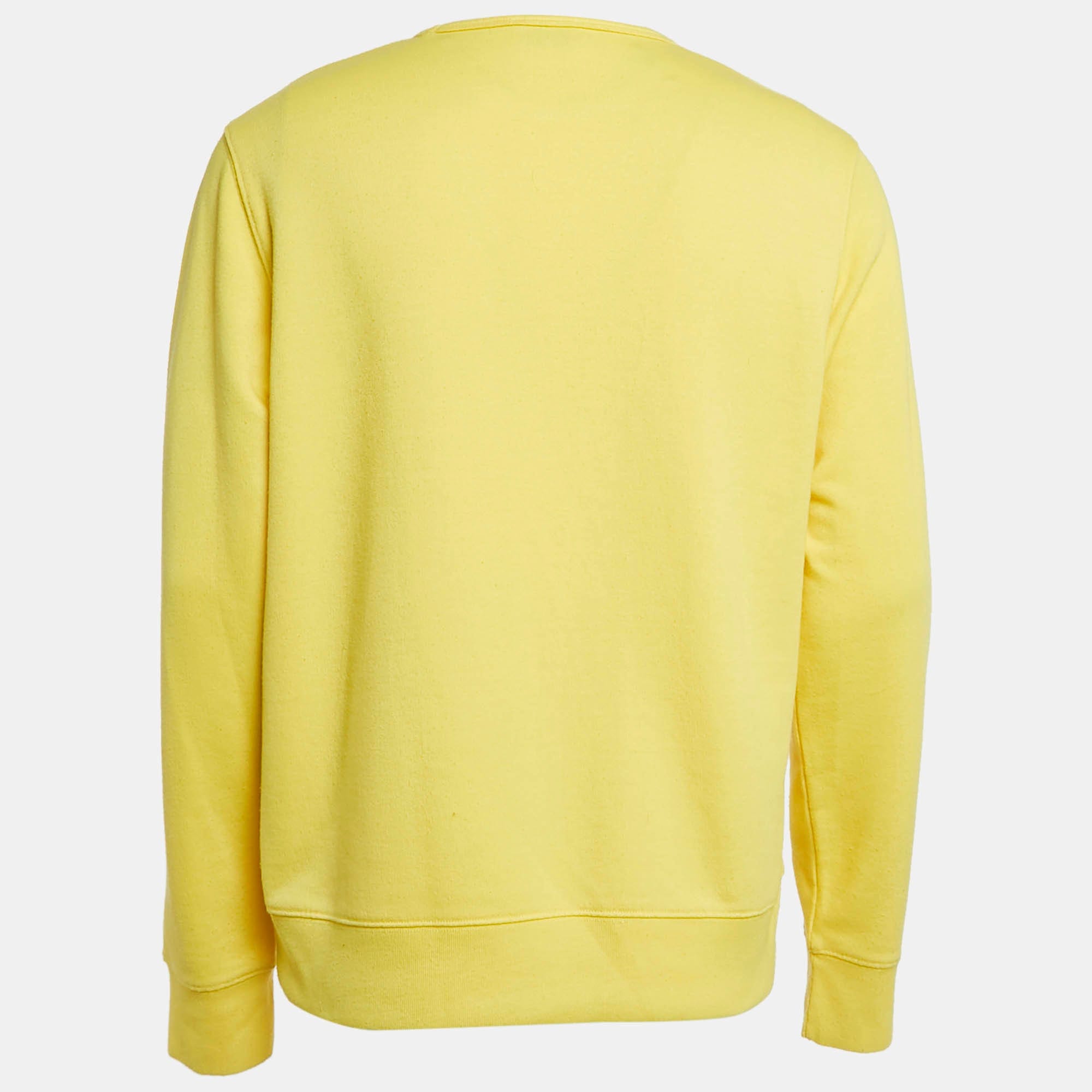 Yellow Knit Casey Crinkle Sweatshirt