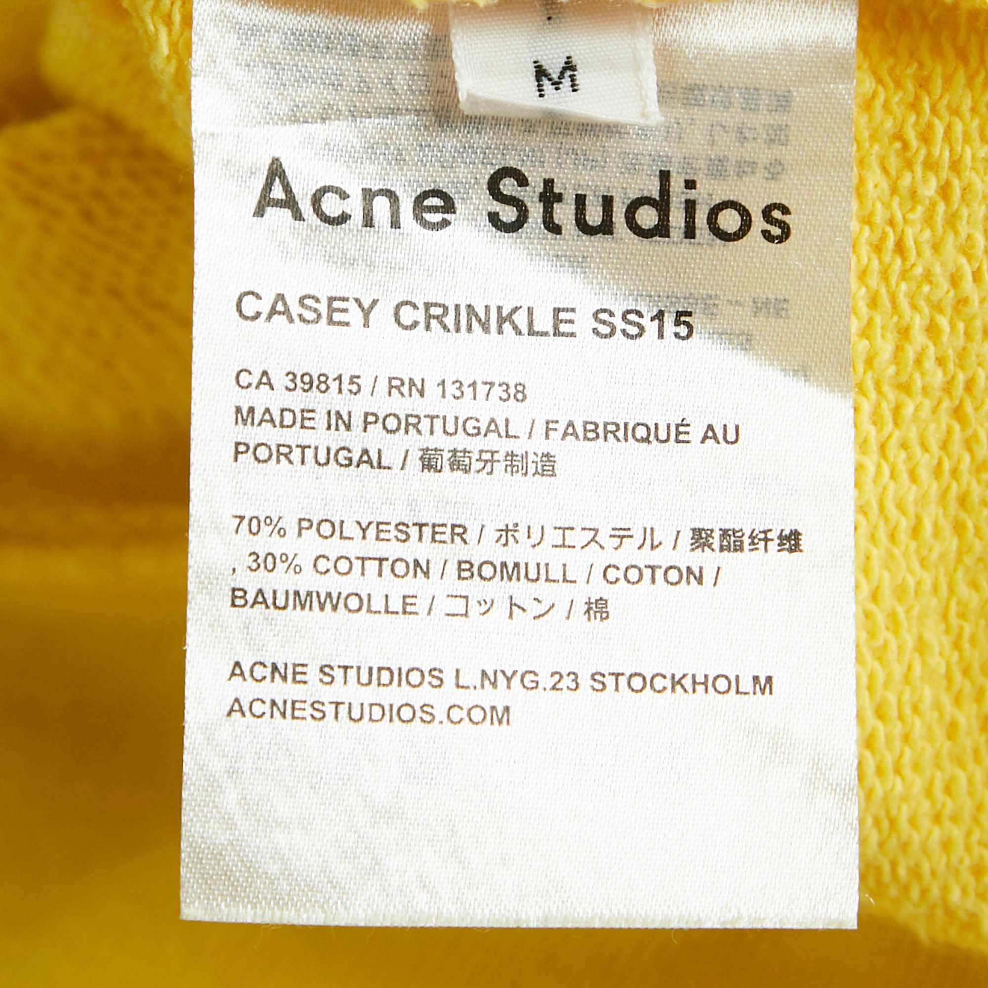 Yellow Knit Casey Crinkle Sweatshirt